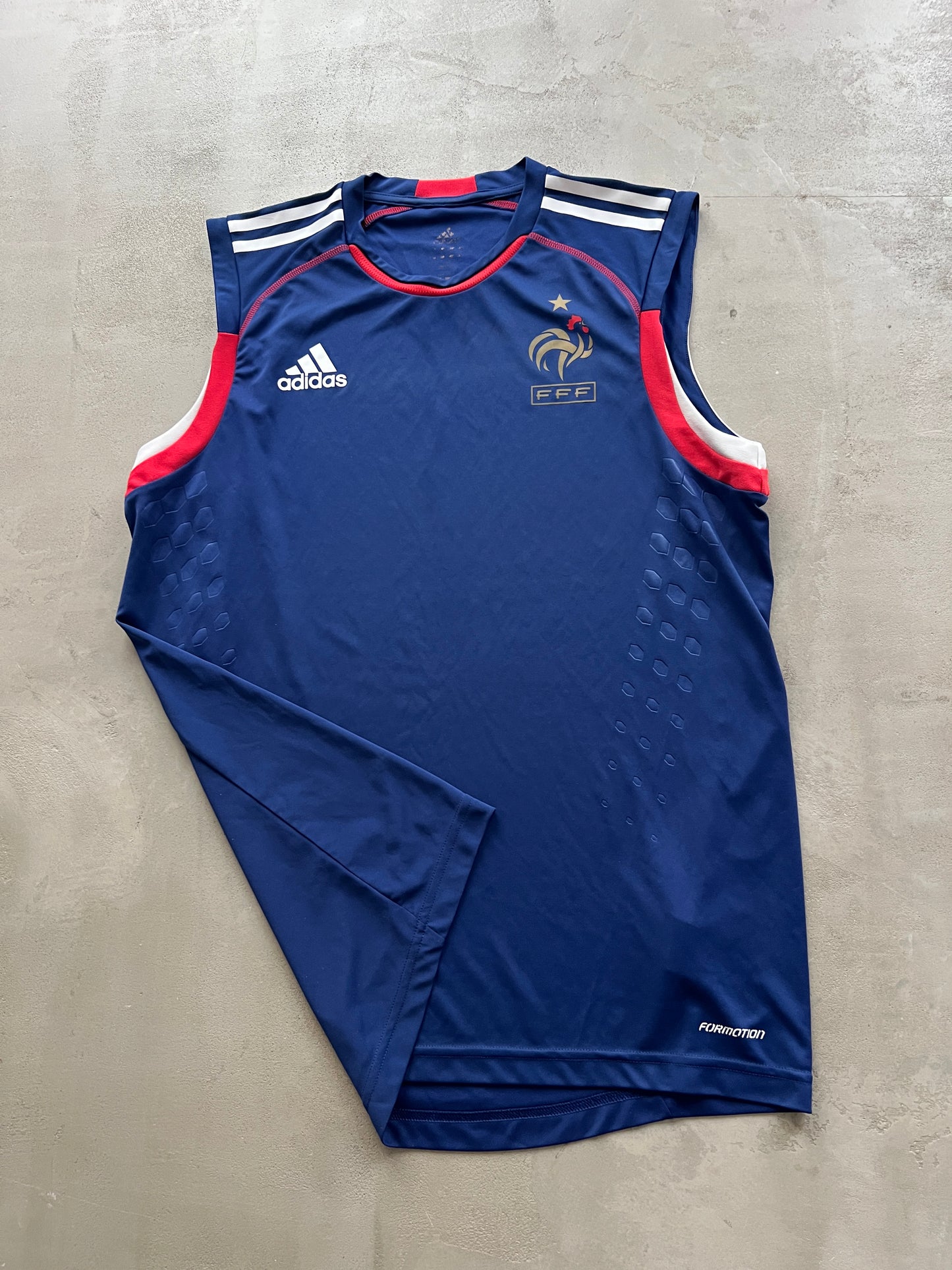 BLUE FRANCE SLEVELESS JERSEY - 2000S - L