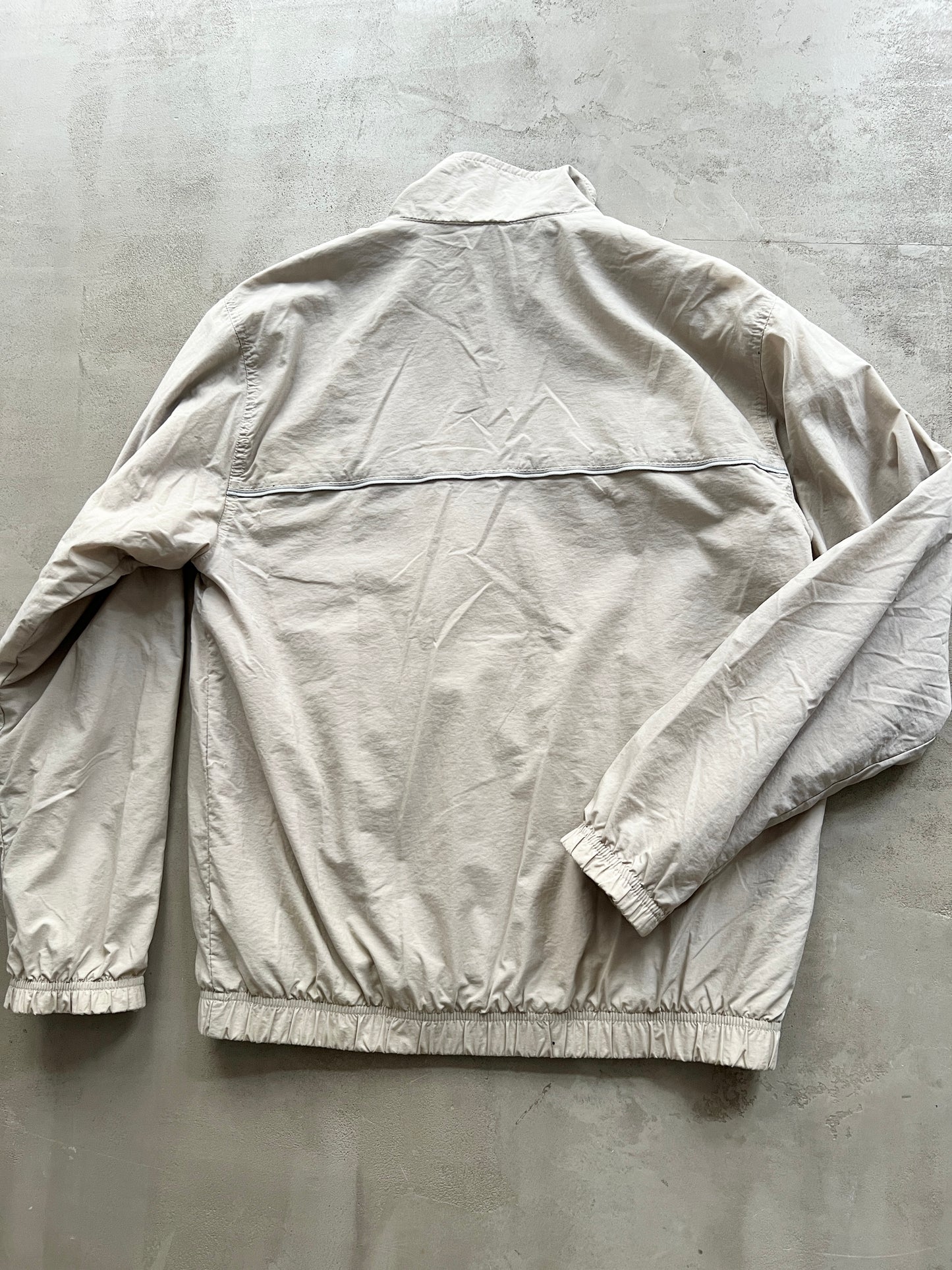 LIGHT BEIGE NIKE TRACK JACKET - 2000S - M/L