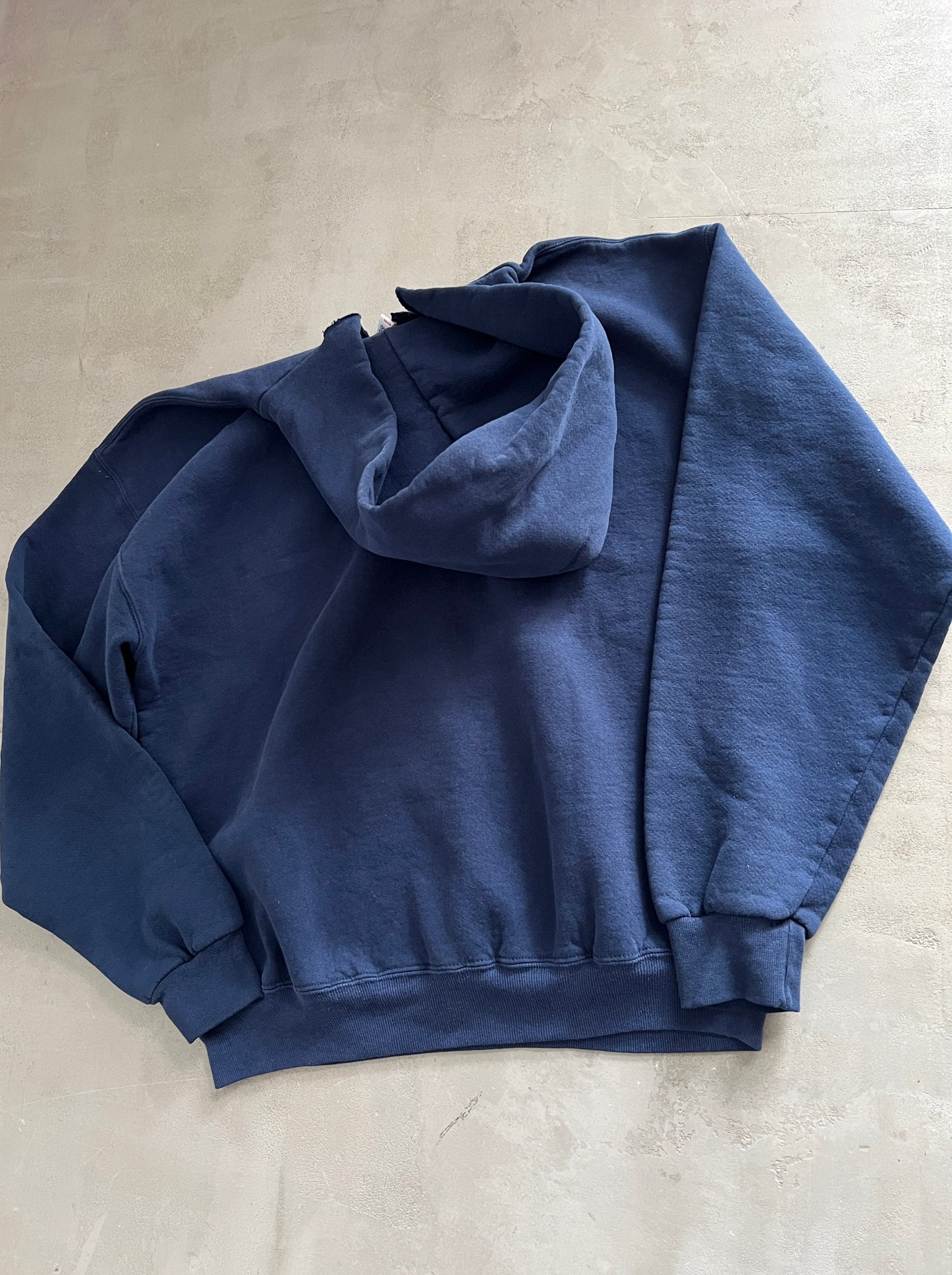 NAVY YANKEES RUSSELL HOODIE - 1990S - L/M