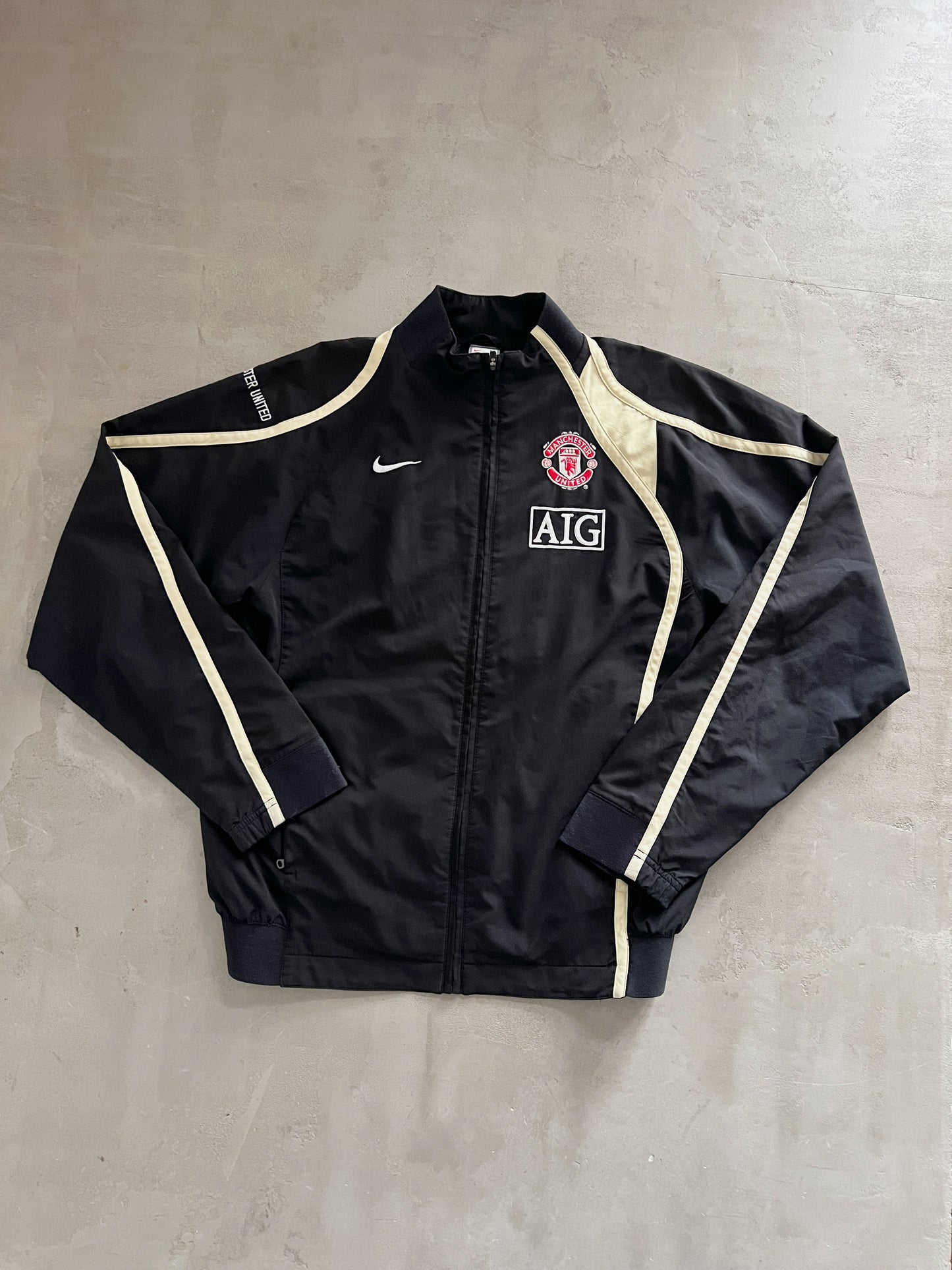 BLACK MANCHESTER UNITED TRACK JACKET - 2000S - M