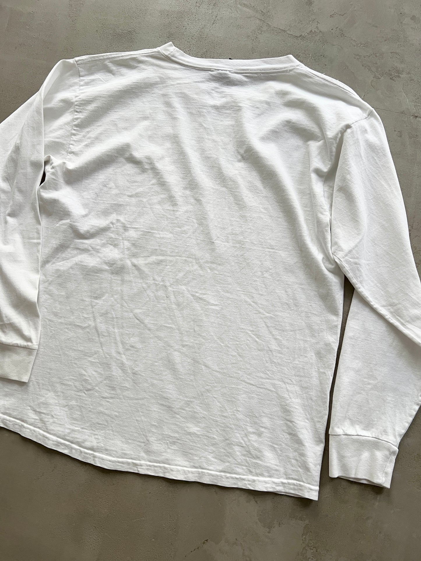 WHITE NIKE ROSE BOWL LONGSLEEVE - 2000S - L