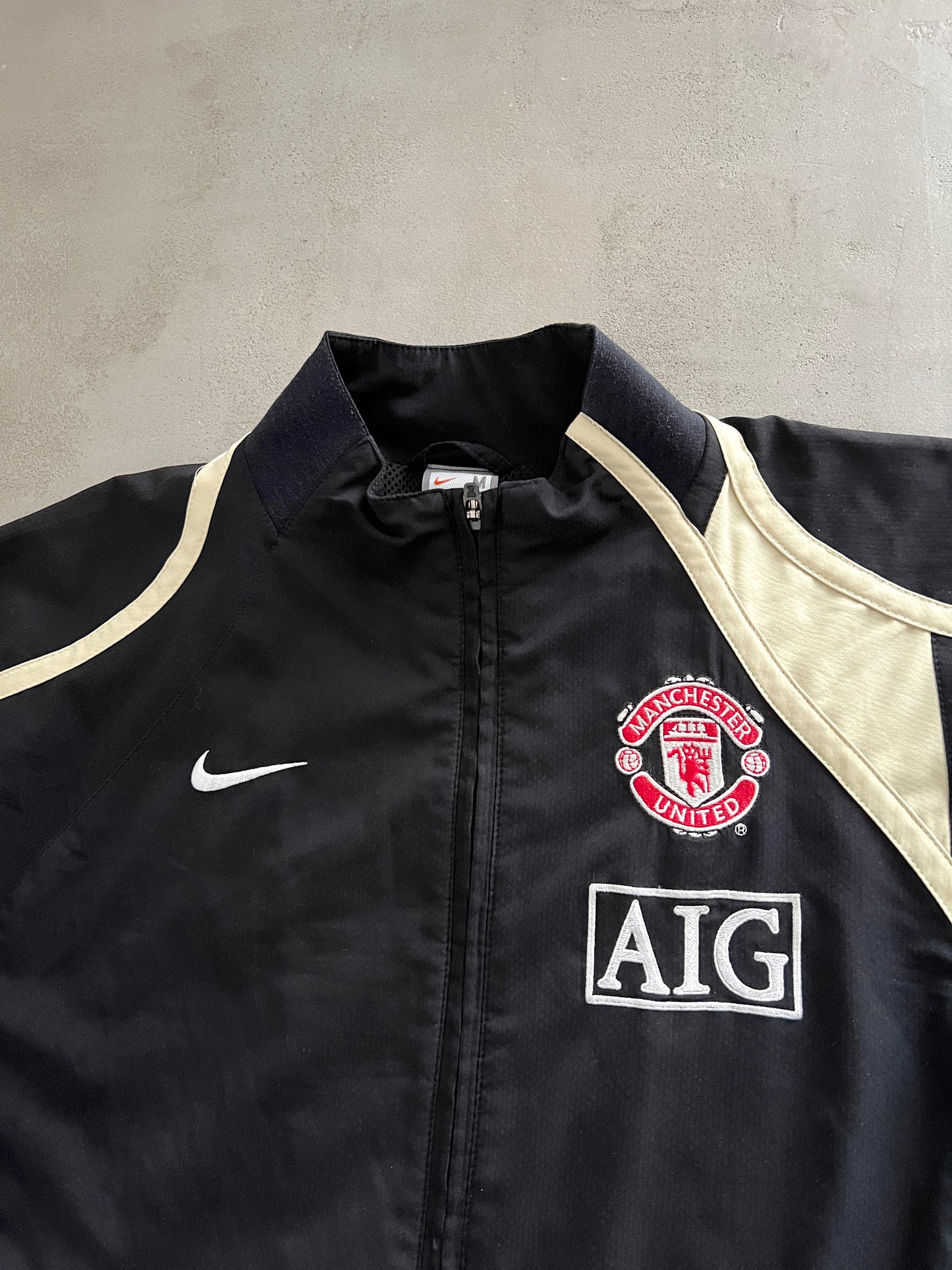 BLACK MANCHESTER UNITED TRACK JACKET - 2000S - M