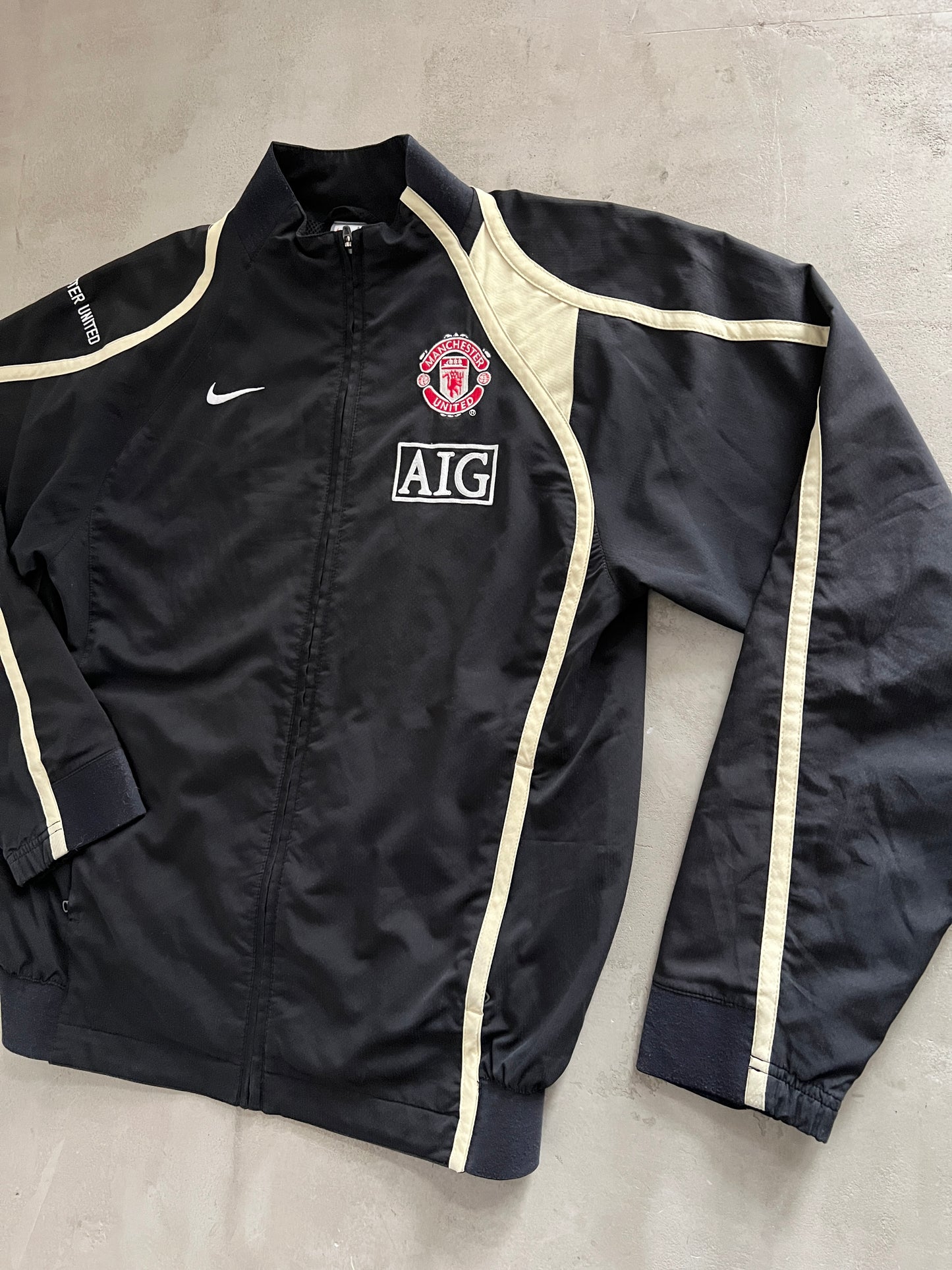 BLACK MANCHESTER UNITED TRACK JACKET - 2000S - M