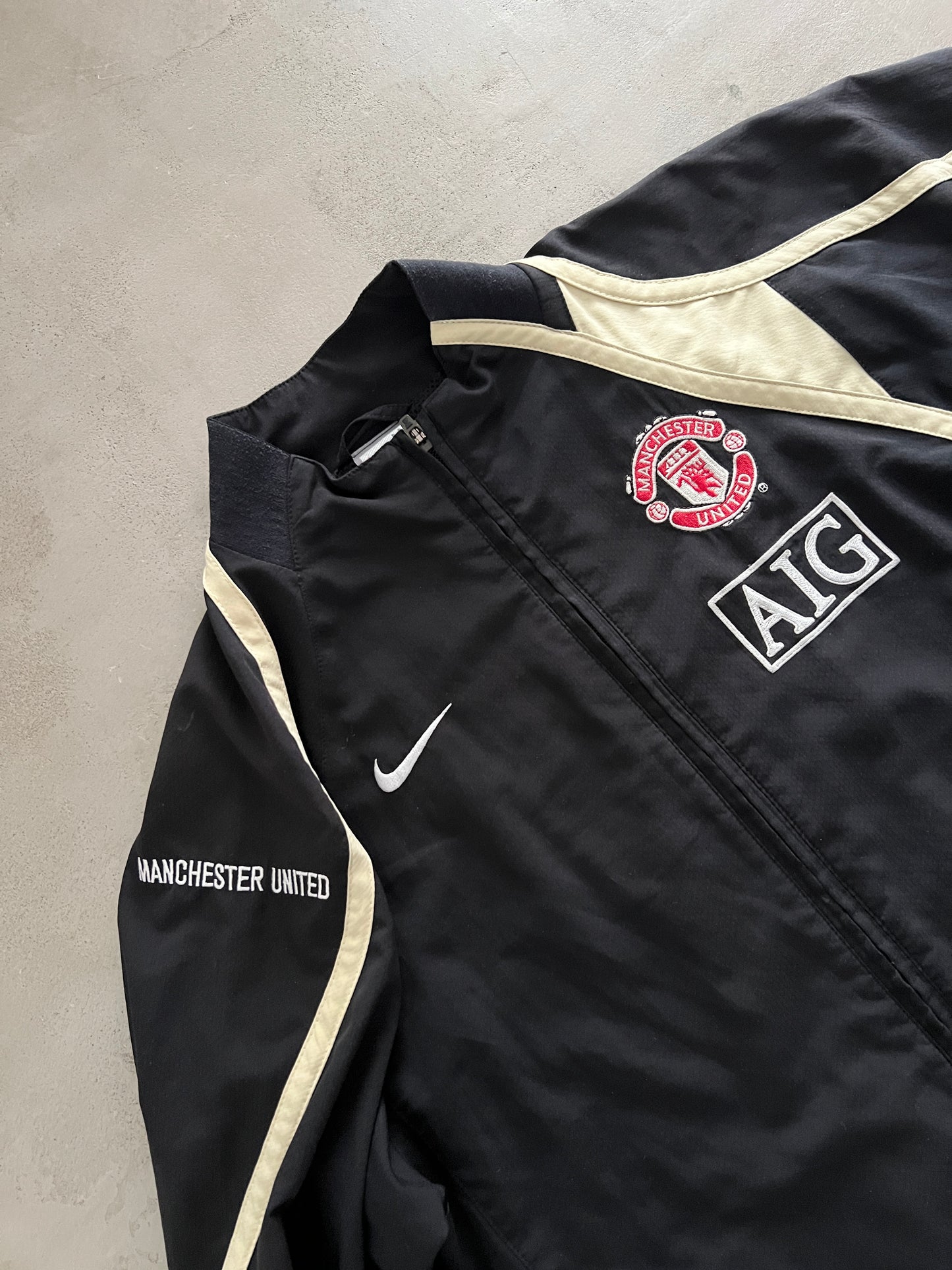 BLACK MANCHESTER UNITED TRACK JACKET - 2000S - M