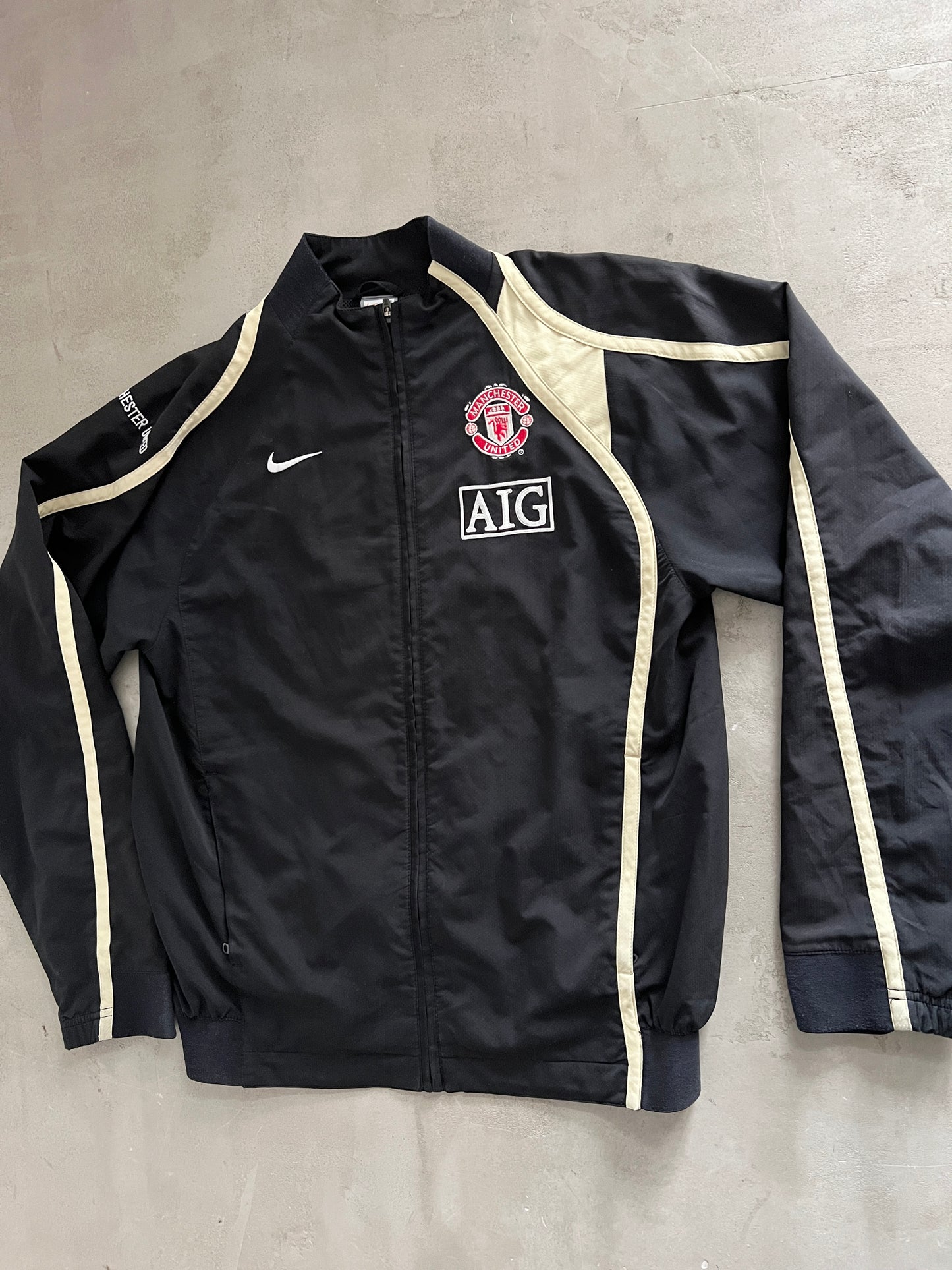 BLACK MANCHESTER UNITED TRACK JACKET - 2000S - M