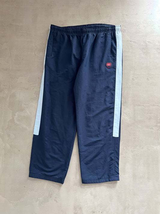 NAVY/BABY BLUE NIKE TRACK PANTS - 2000S - S/M