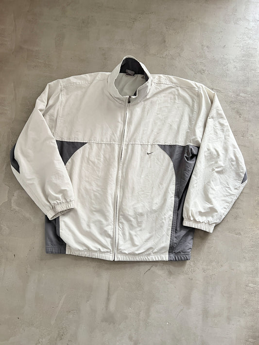 BEIGE NIKE TRACK JACKET - 2000S - L/XL