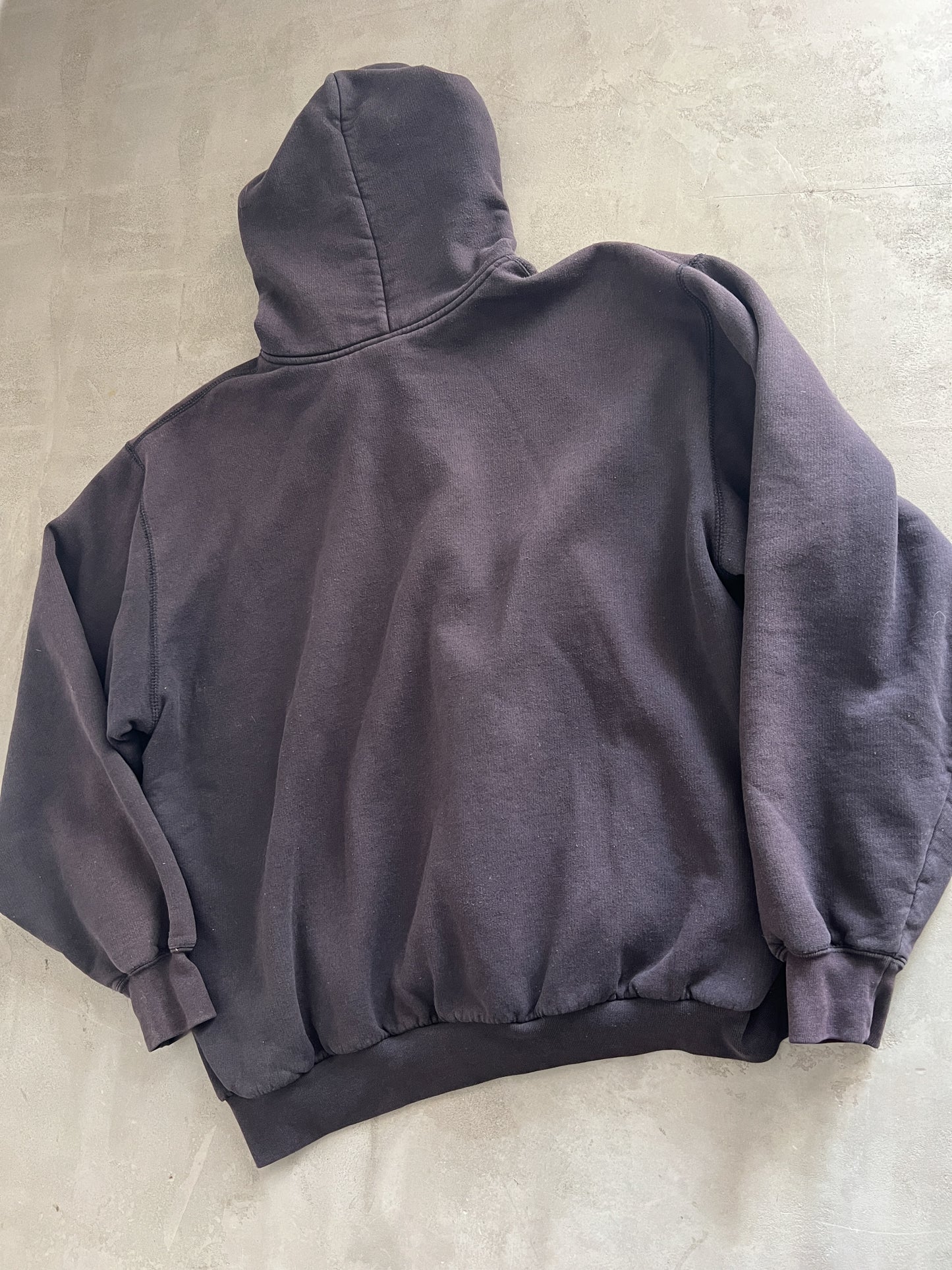 MOCHA CARHARTT ZIP UP HOODIE - 1990S - XL/L