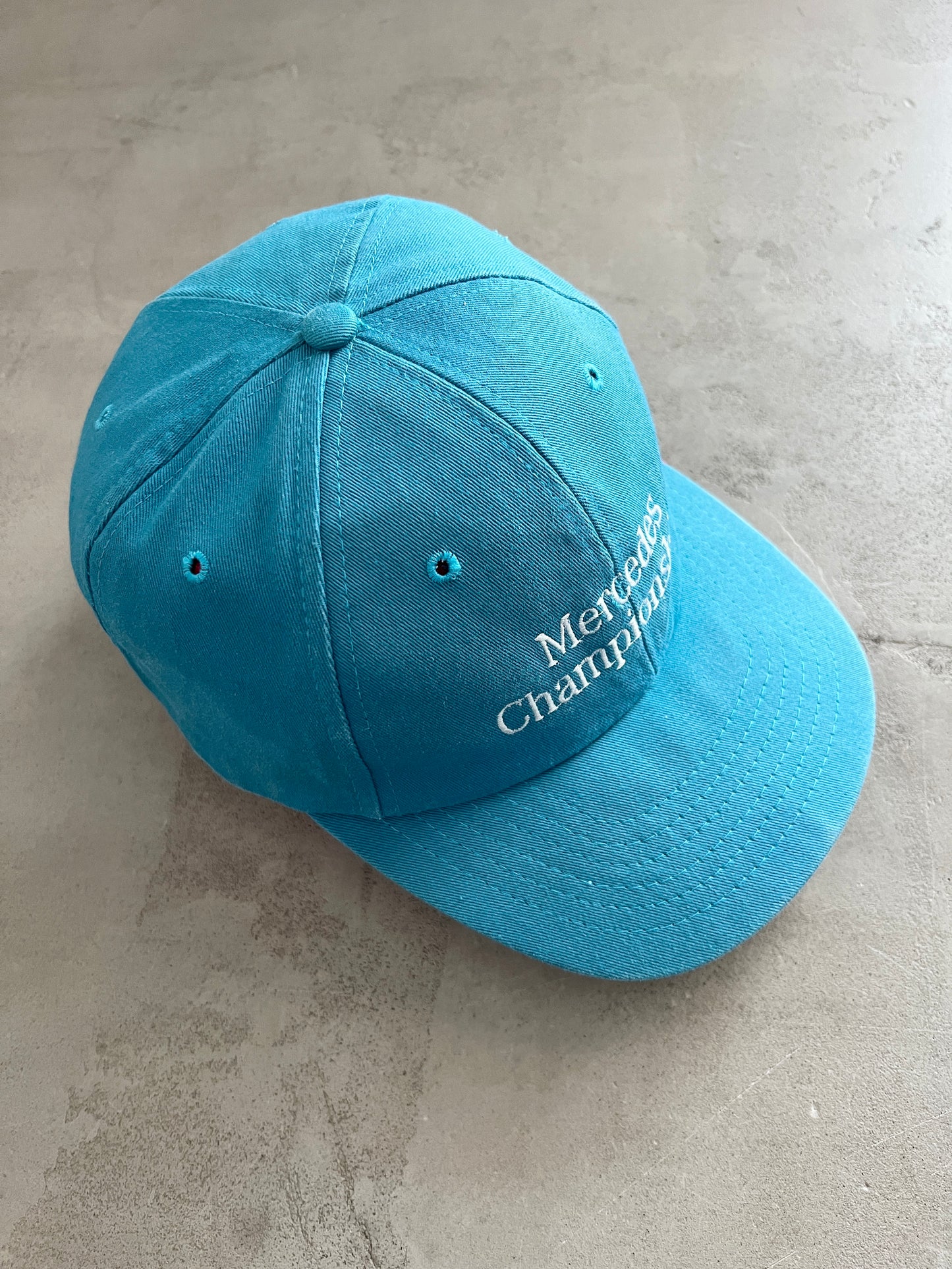 TURQUISE MERCEDES BENZ RACING CAP - 1990S