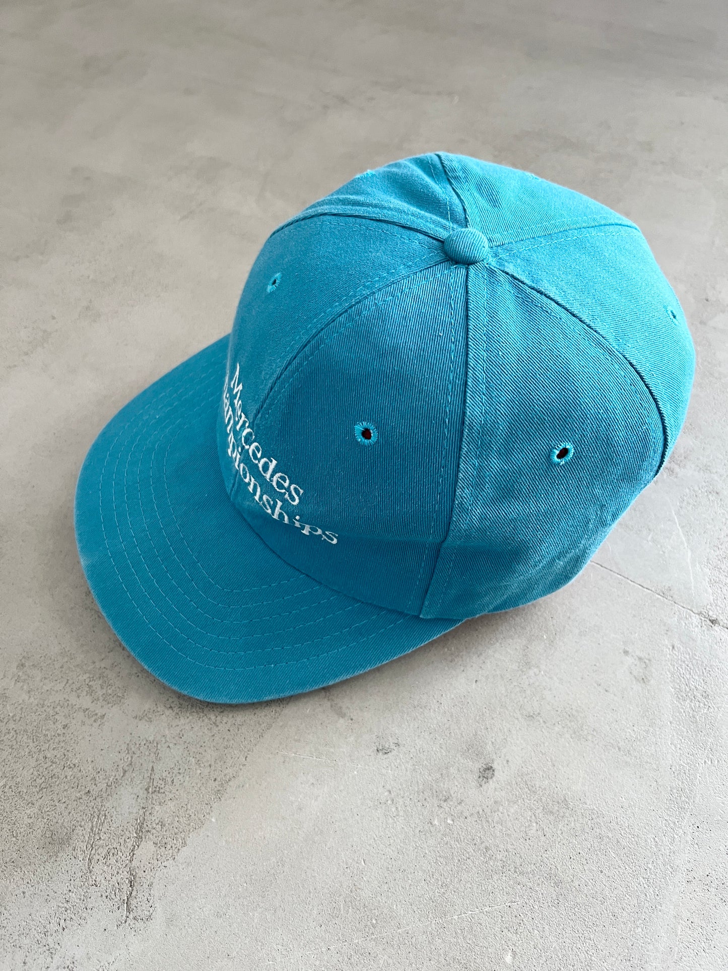 TURQUISE MERCEDES BENZ RACING CAP - 1990S