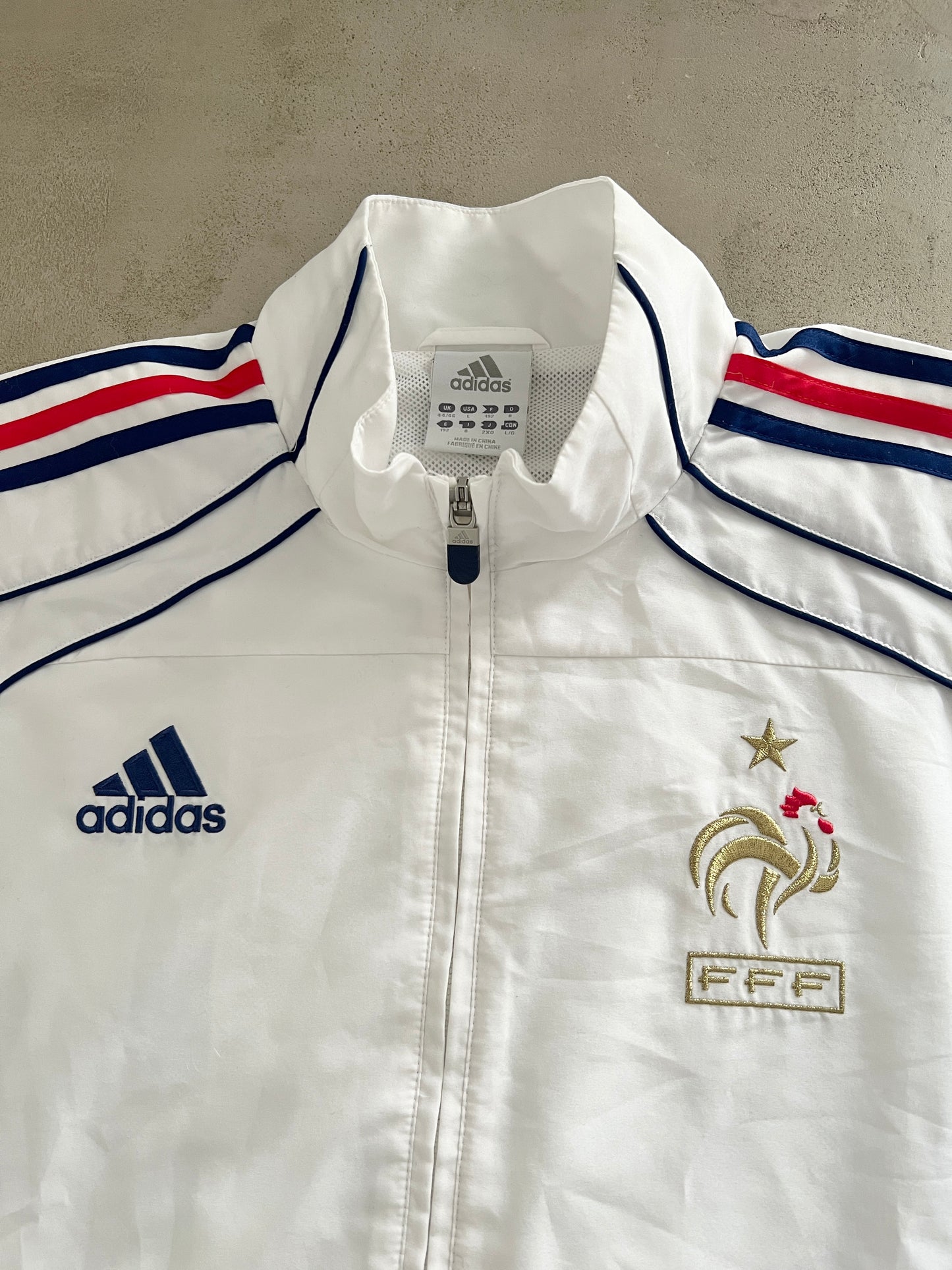 WHITE FRANCE TRACK JACKET - 2000S - XXL/XL