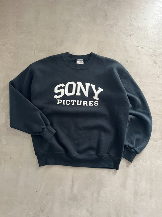 BLACK SONY PROMO SWEATER - 1990S - L/M