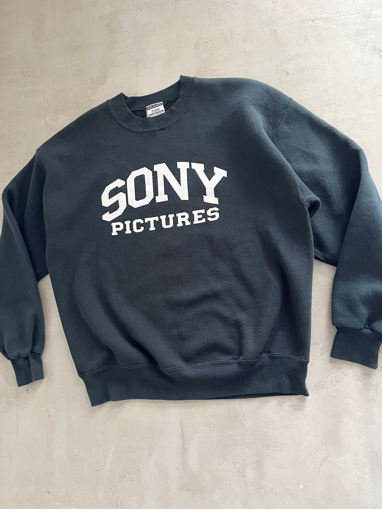 BLACK SONY PROMO SWEATER - 1990S - L/M