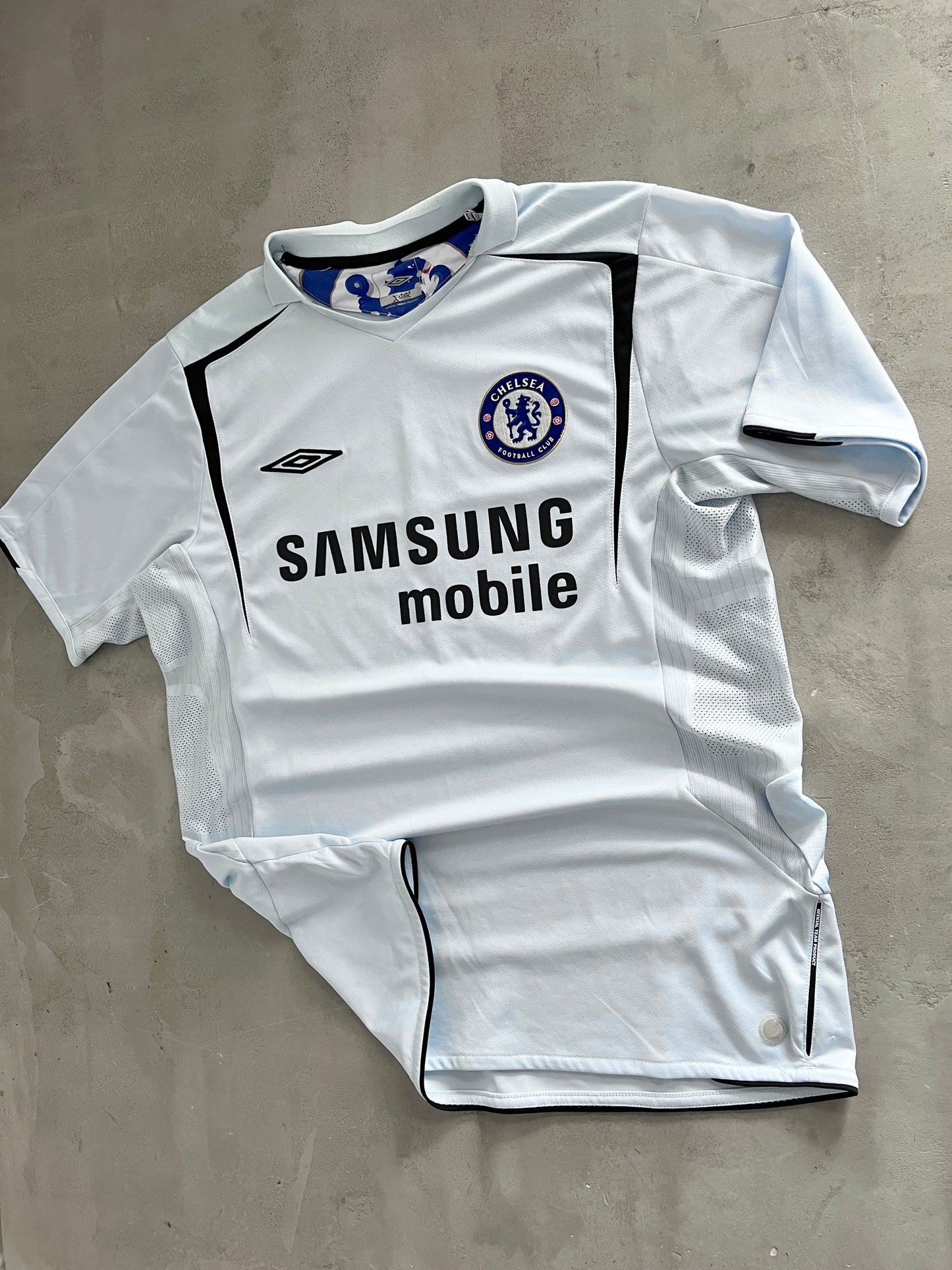 BABY BLUE CHELSEA UMBRO JERSEY - 2000S - XL/L