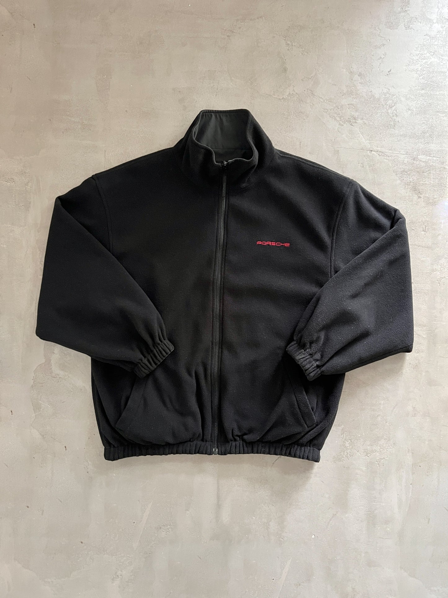 BLACK PORSCHE FLEECE - L