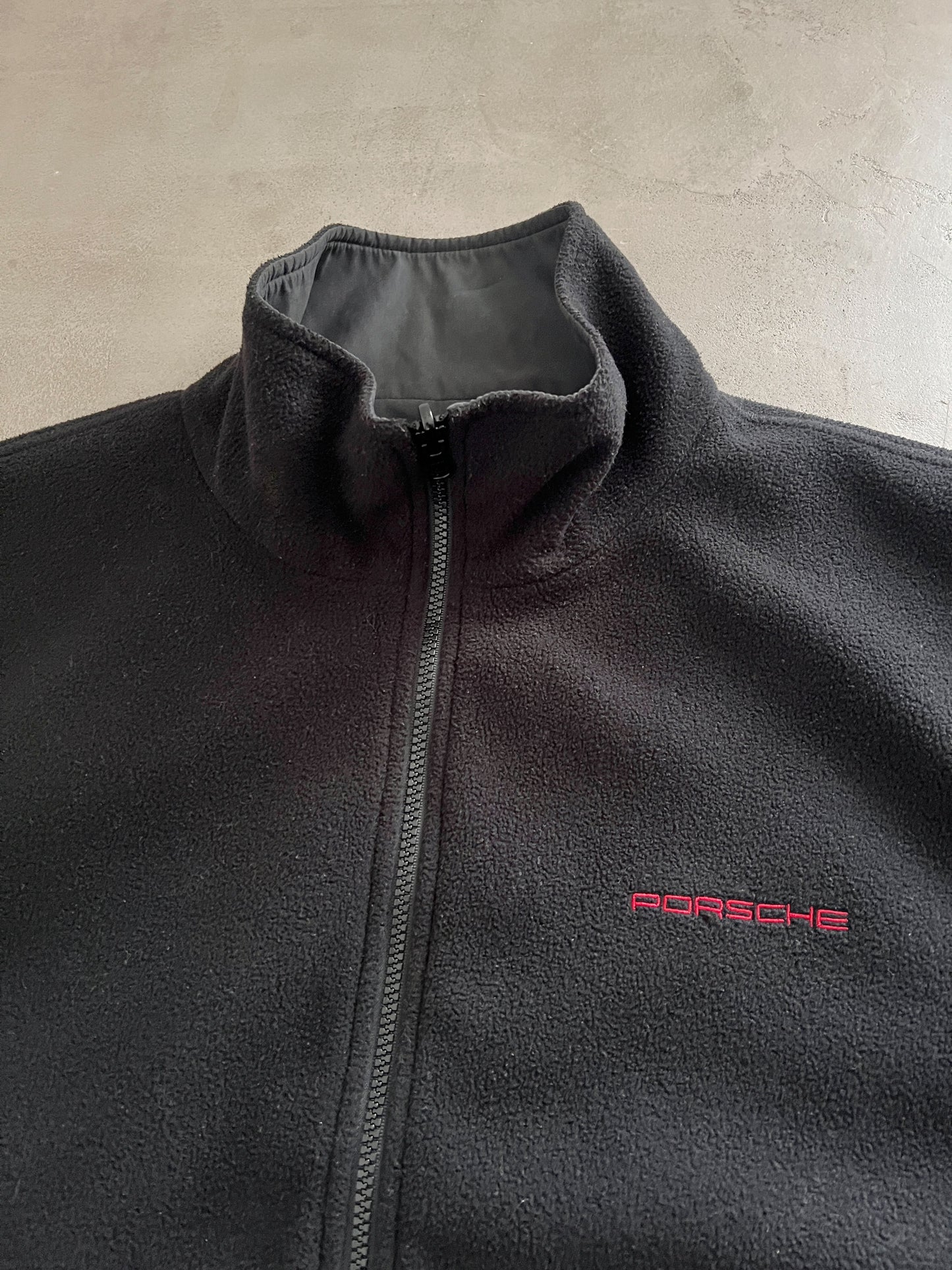 BLACK PORSCHE FLEECE - L