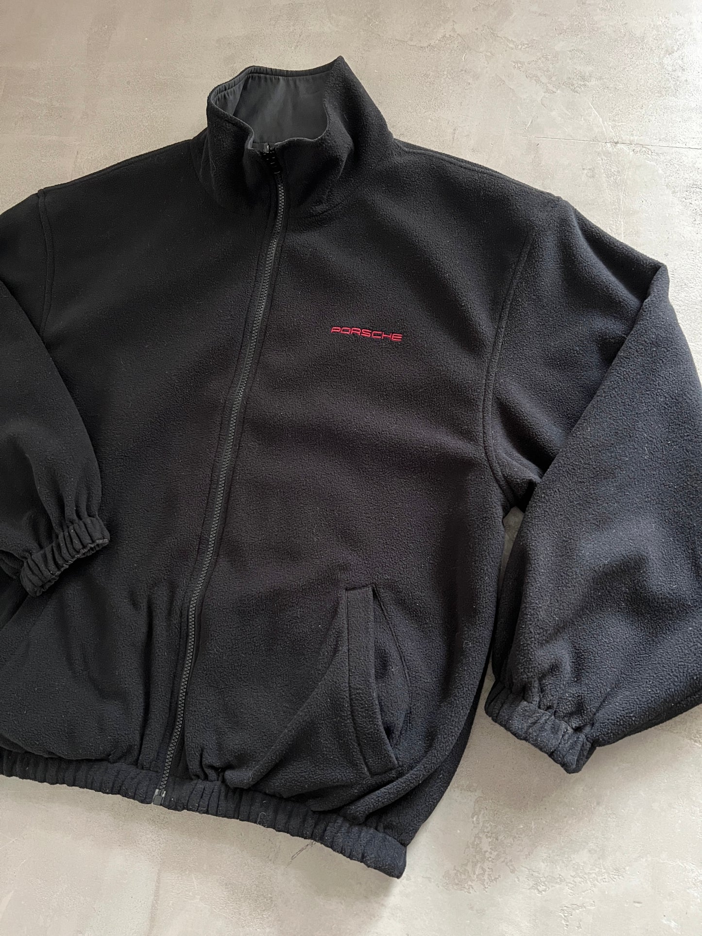 BLACK PORSCHE FLEECE - L