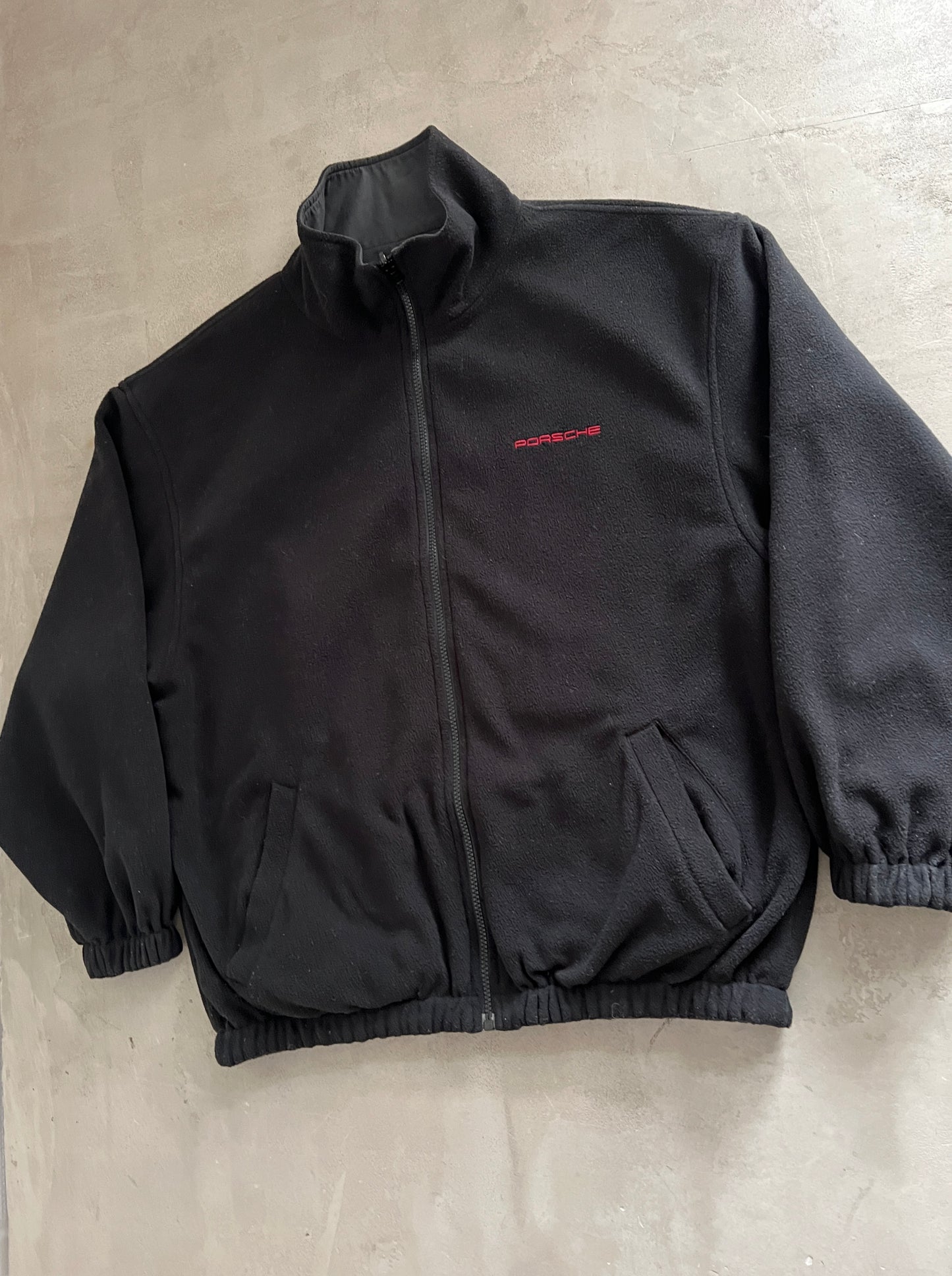 BLACK PORSCHE FLEECE - L