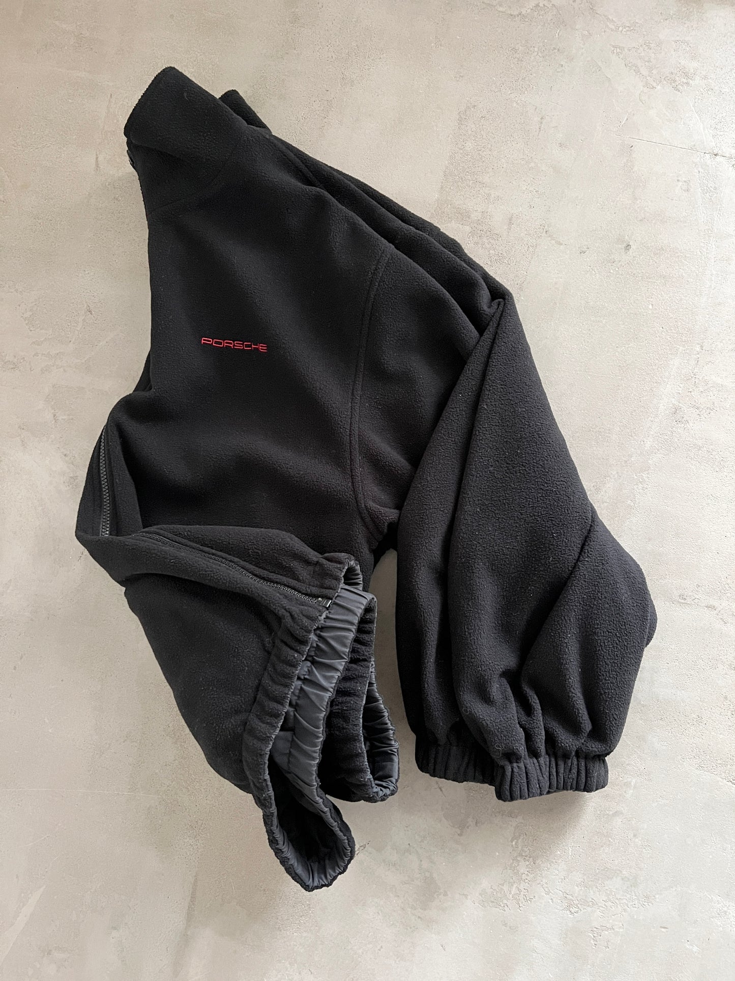 BLACK PORSCHE FLEECE - L