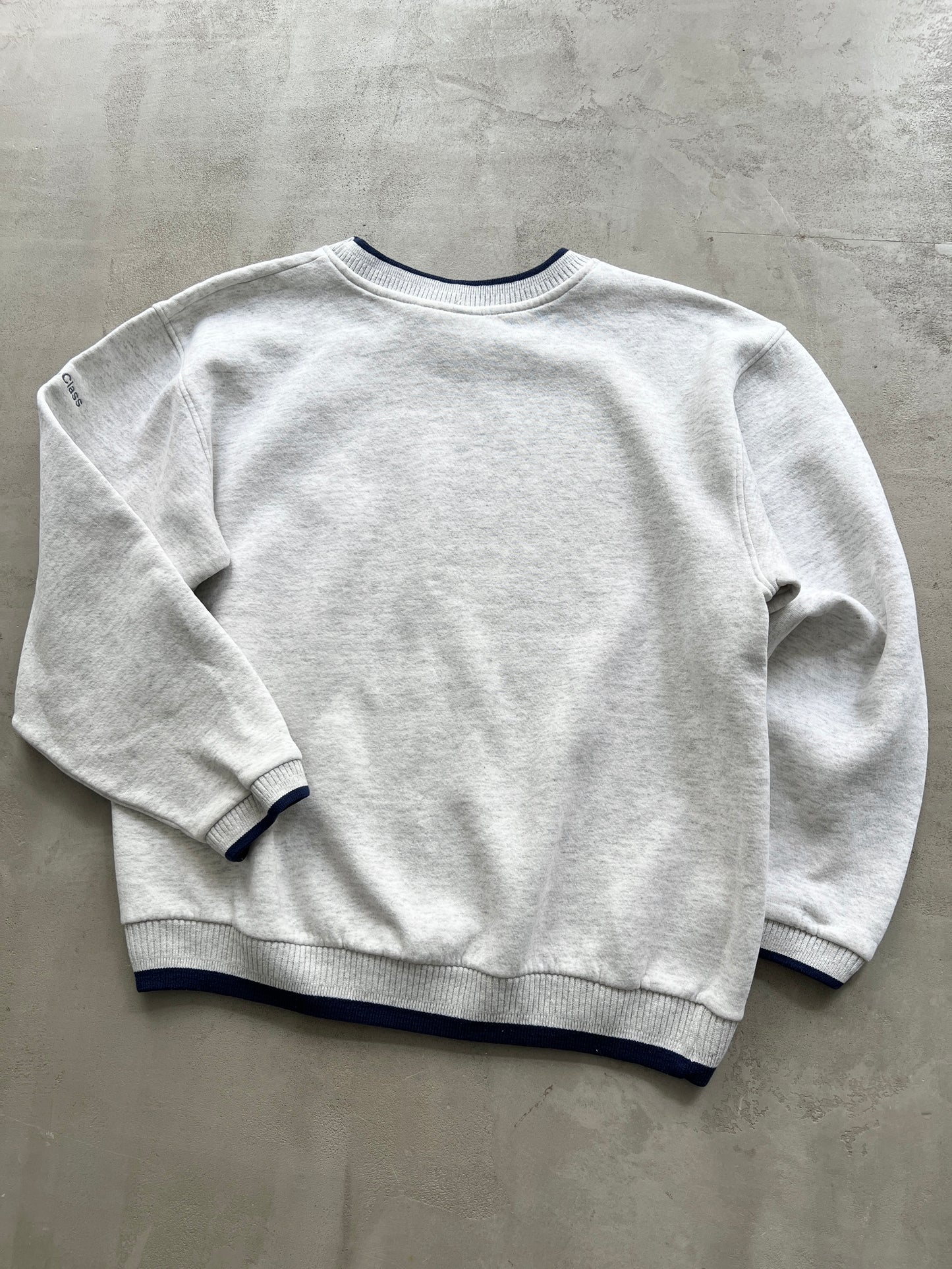 GREY MERCEDES BENZ SWEATER - 1990S - M/L