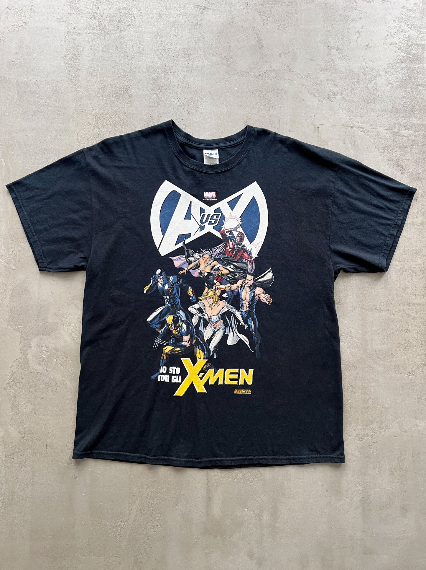 FADED BLACK X MEN X MARVEL TEE - 2000S - XL