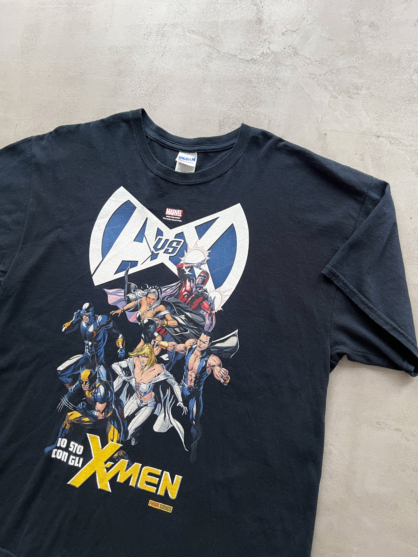 FADED BLACK X MEN X MARVEL TEE - 2000S - XL