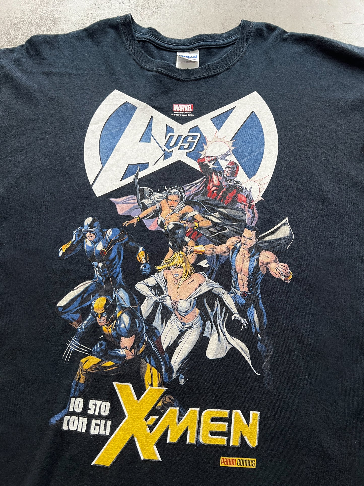 FADED BLACK X MEN X MARVEL TEE - 2000S - XL