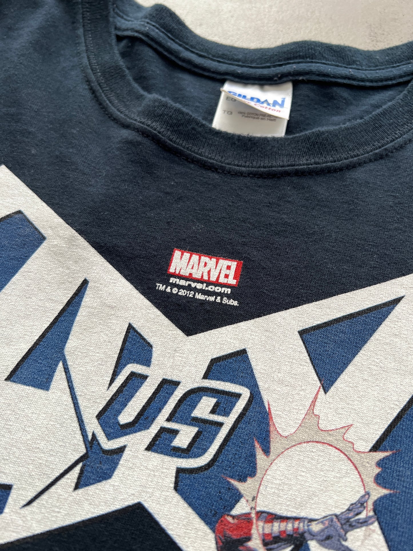 FADED BLACK X MEN X MARVEL TEE - 2000S - XL