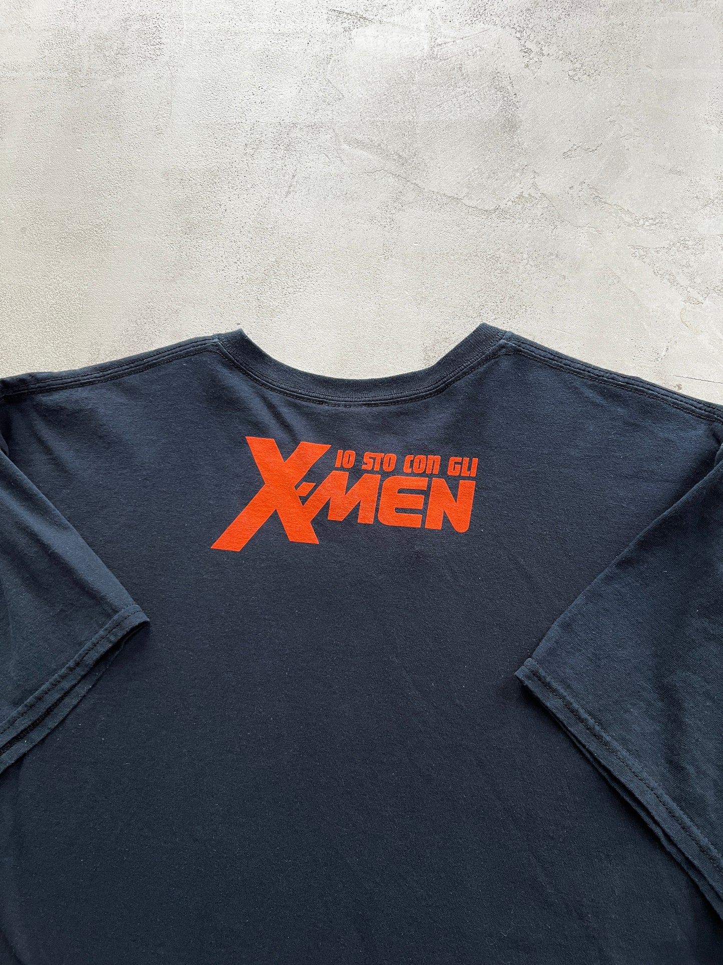 FADED BLACK X MEN X MARVEL TEE - 2000S - XL