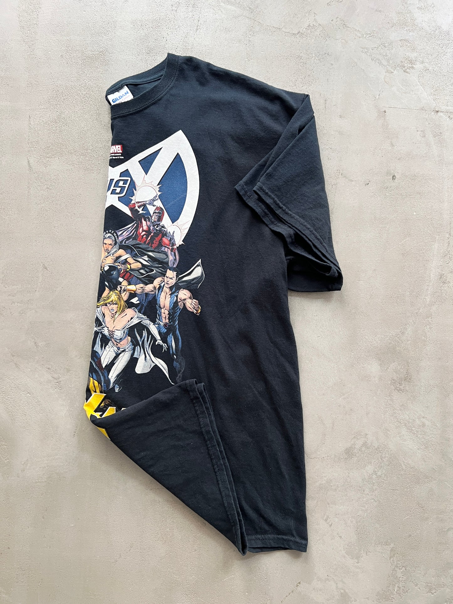 FADED BLACK X MEN X MARVEL TEE - 2000S - XL