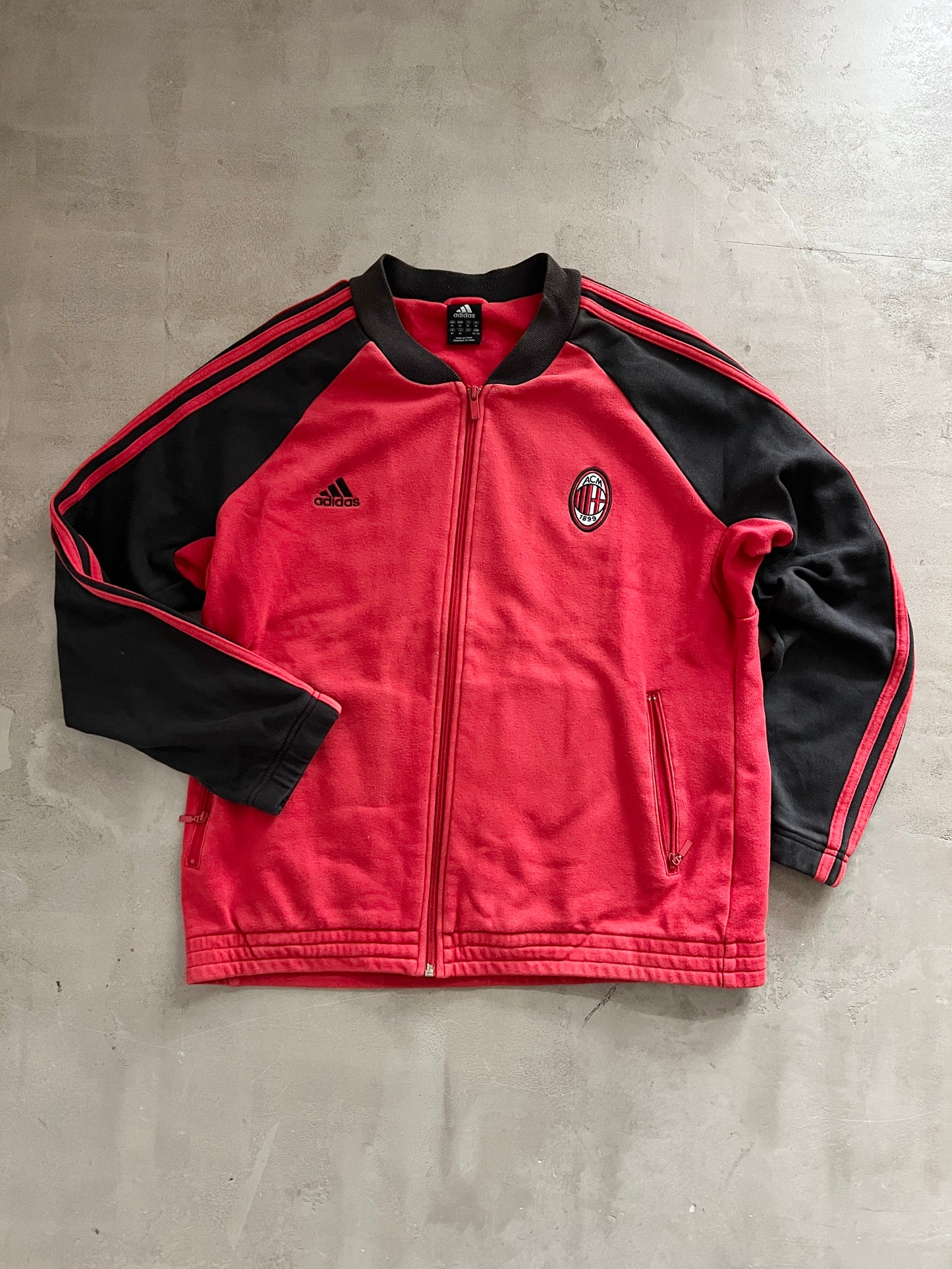 BLACK/RED AC MILAN JACKET - 2000S - M