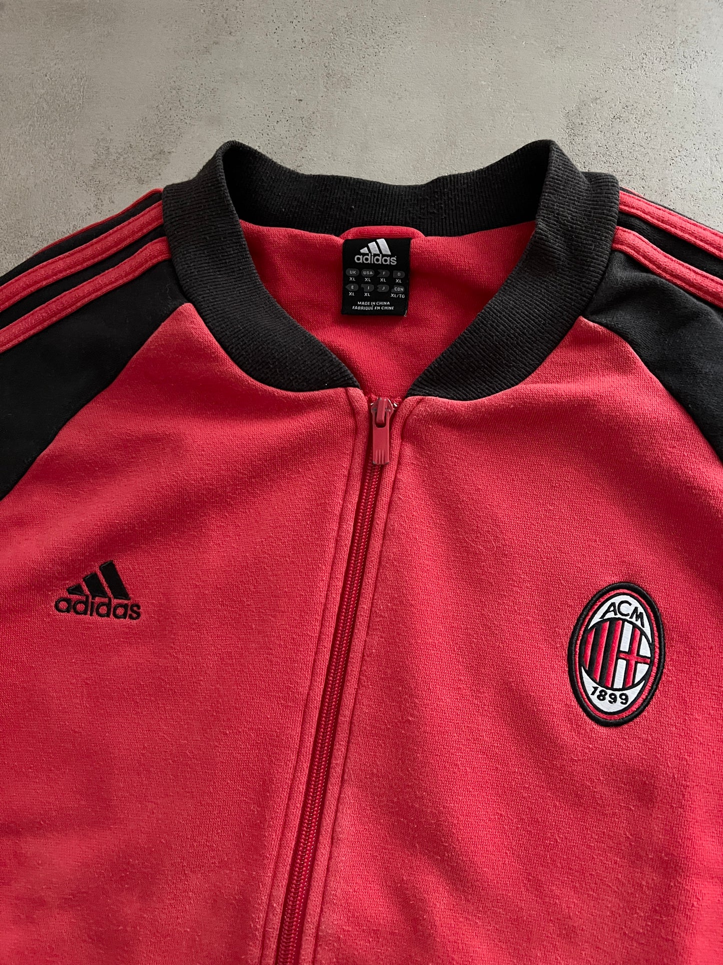 BLACK/RED AC MILAN JACKET - 2000S - M