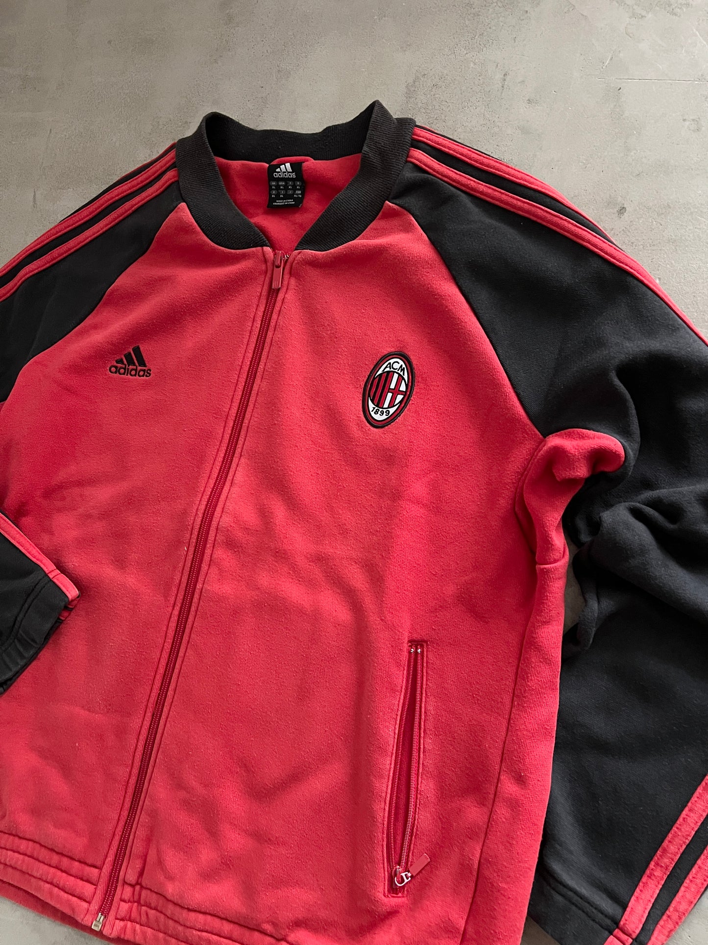 BLACK/RED AC MILAN JACKET - 2000S - M