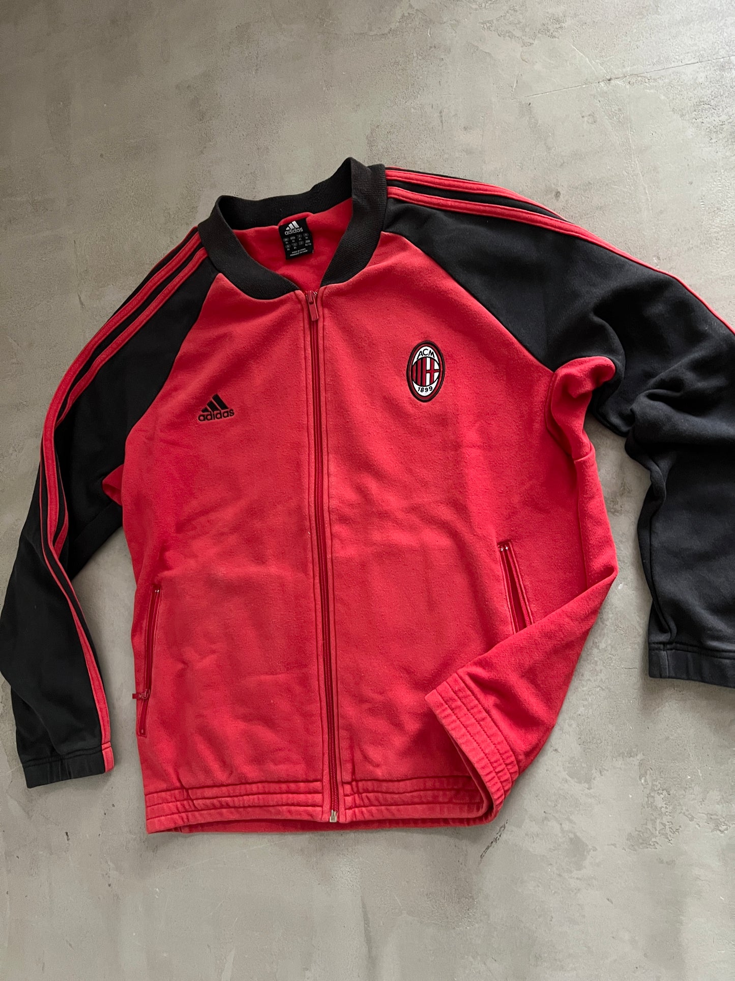 BLACK/RED AC MILAN JACKET - 2000S - M