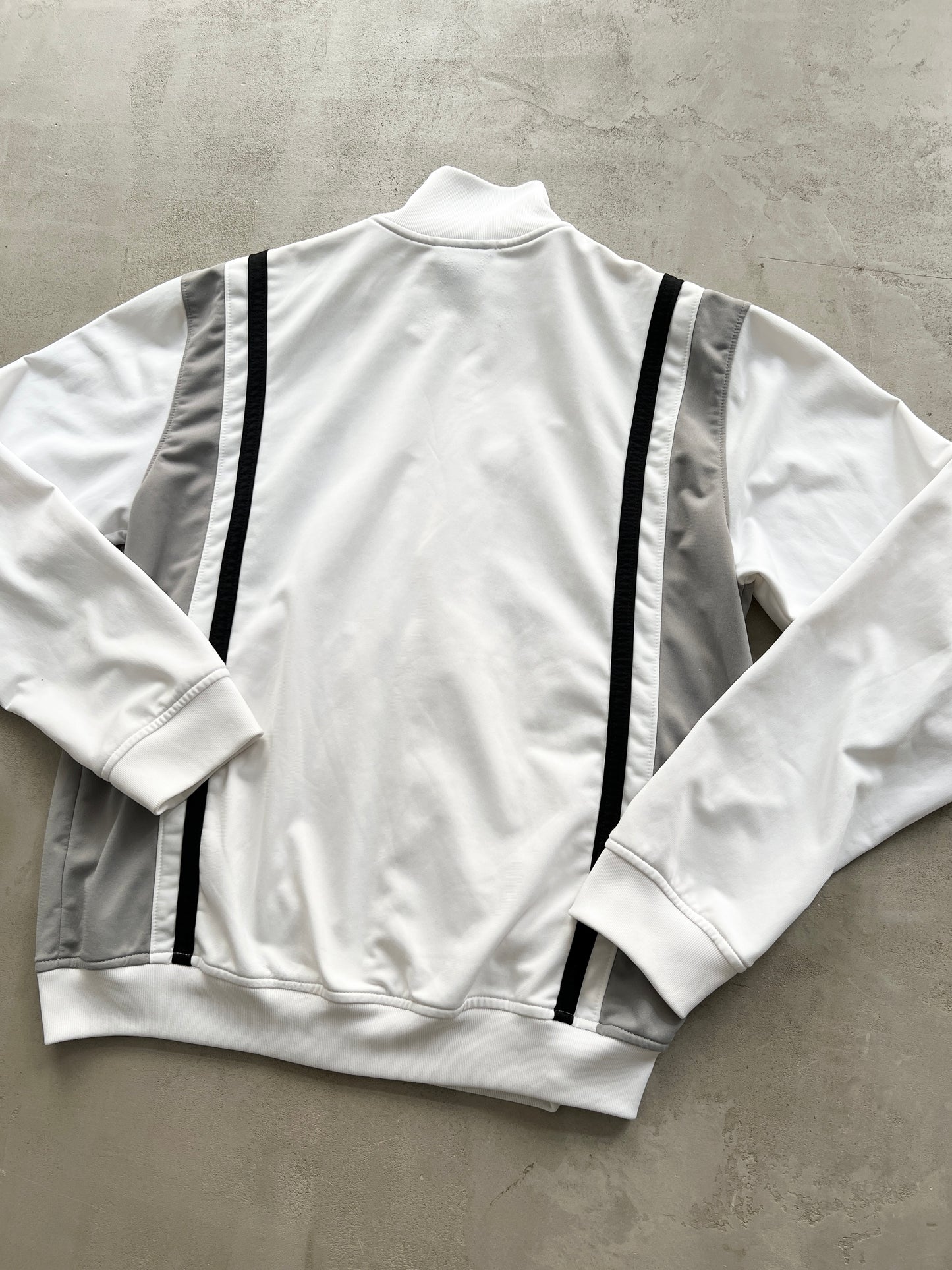 WHITE NIKE TRACK JACKET - 2000S - M