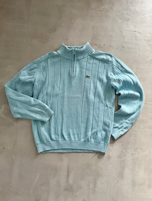 BABY BLUE LACOSTE HALFZIP - 2000S - XXS