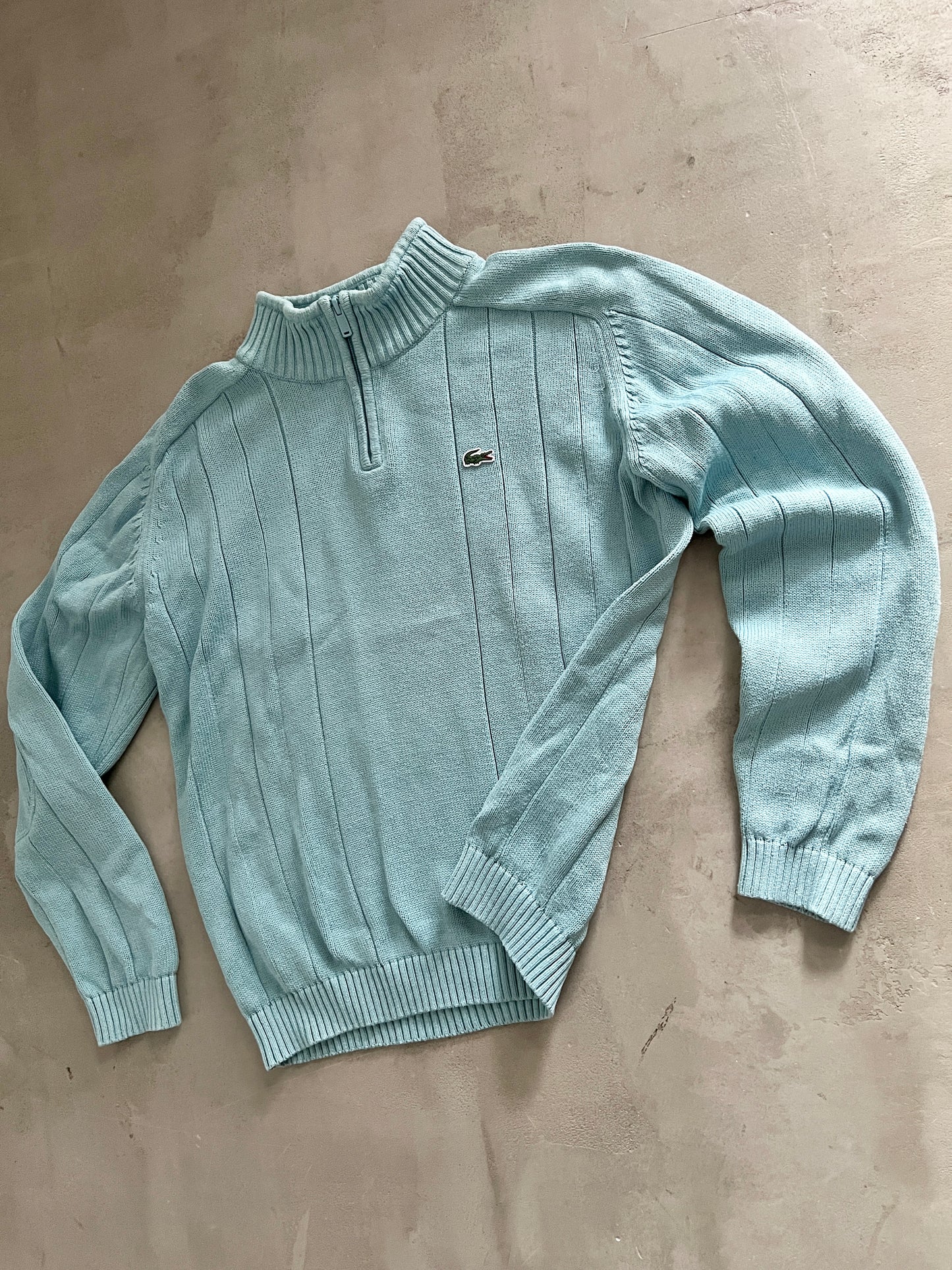 BABY BLUE LACOSTE HALFZIP - 2000S - XXS