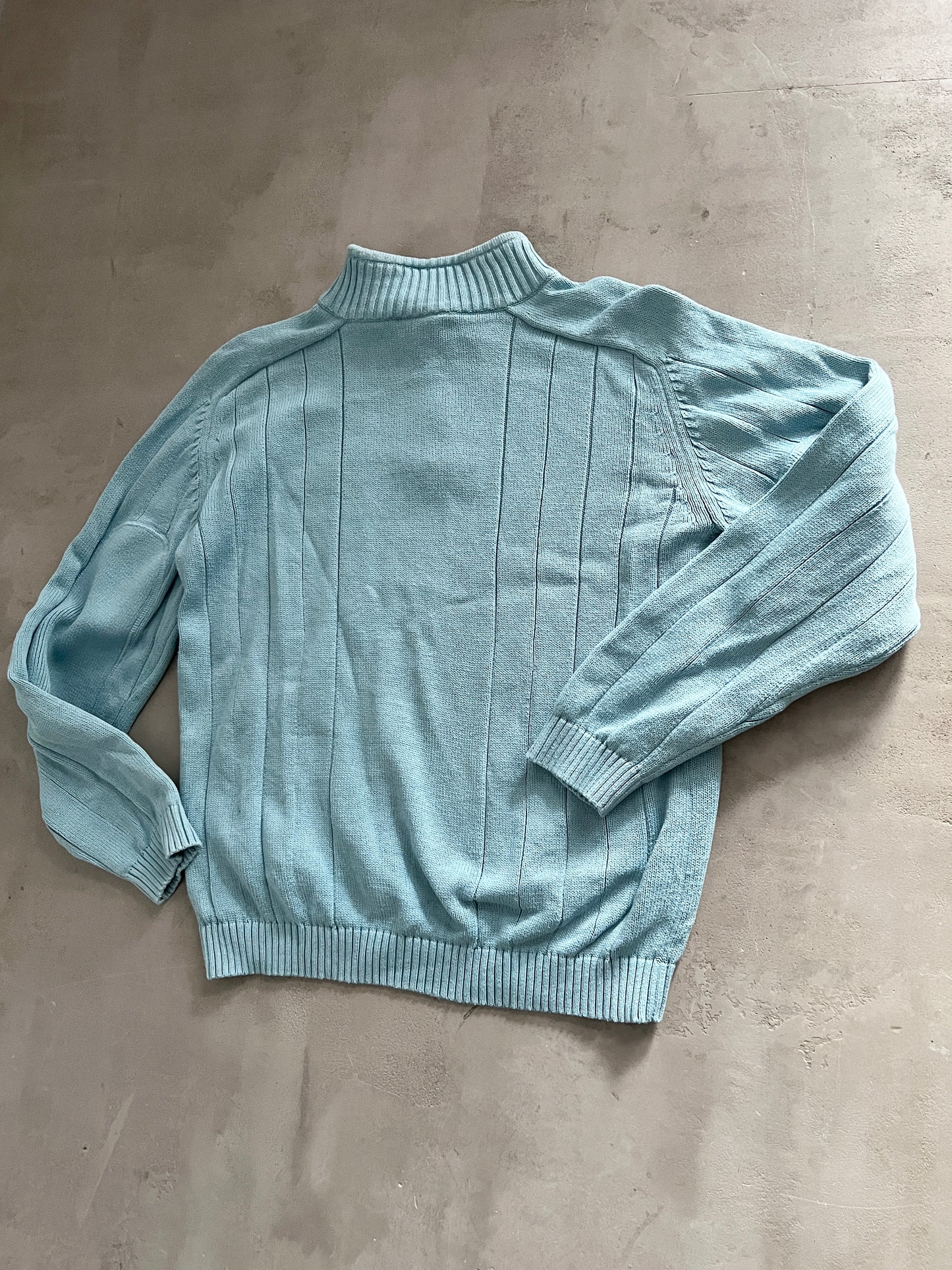 BABY BLUE LACOSTE HALFZIP - 2000S - XXS