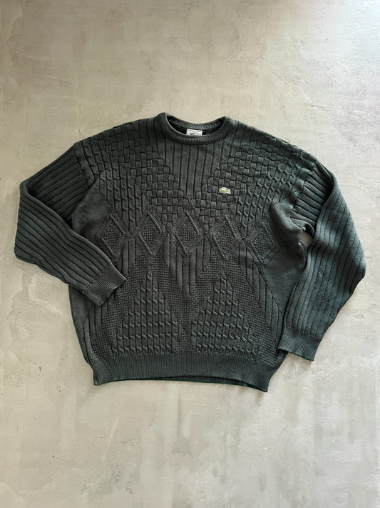 FORREST GREEN LACOSTE KNIT SWEATER - 2000S - L/XL