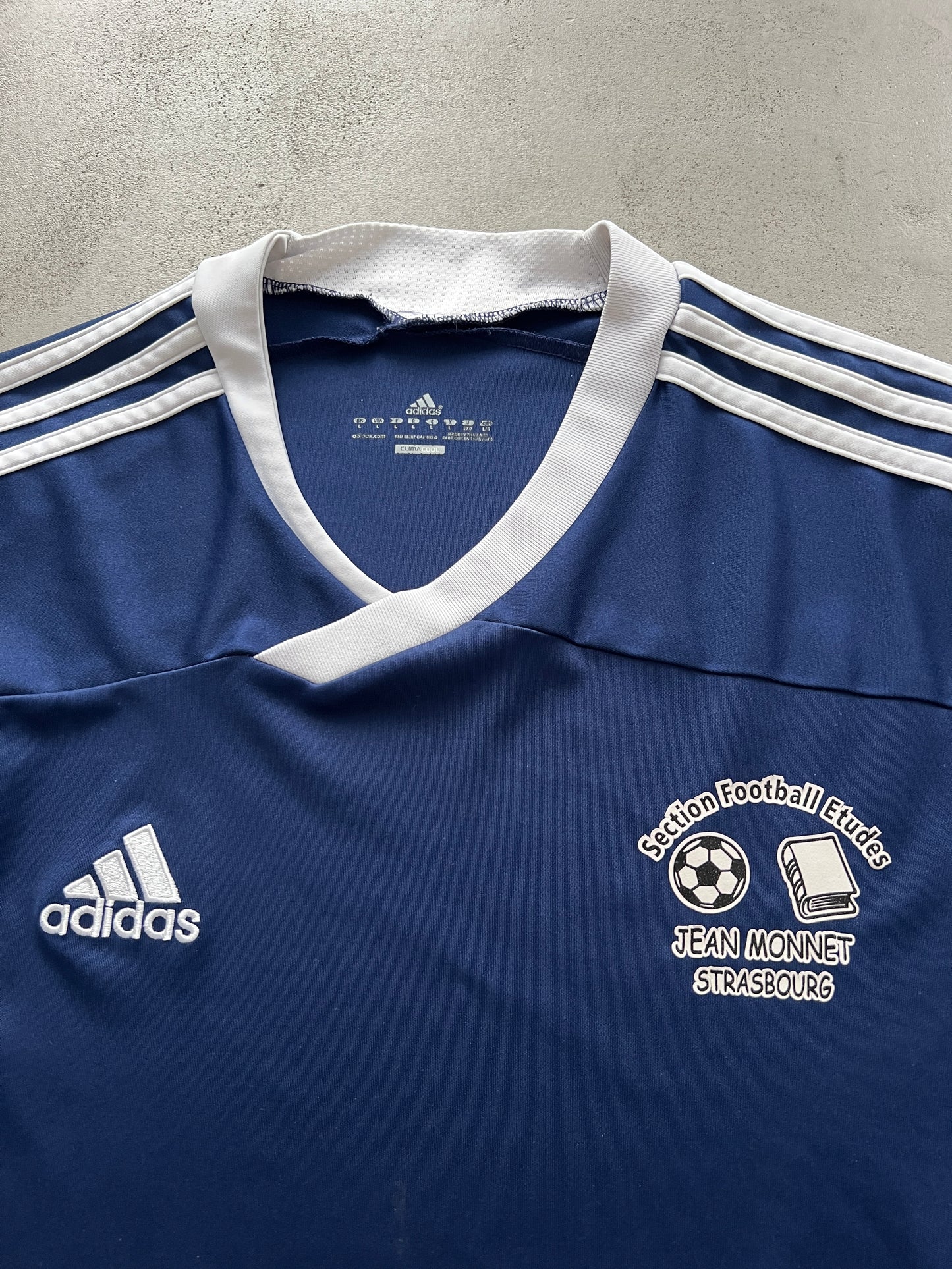 NAVY ADIDAS X SOCCER SCHOOL JERSEY - L