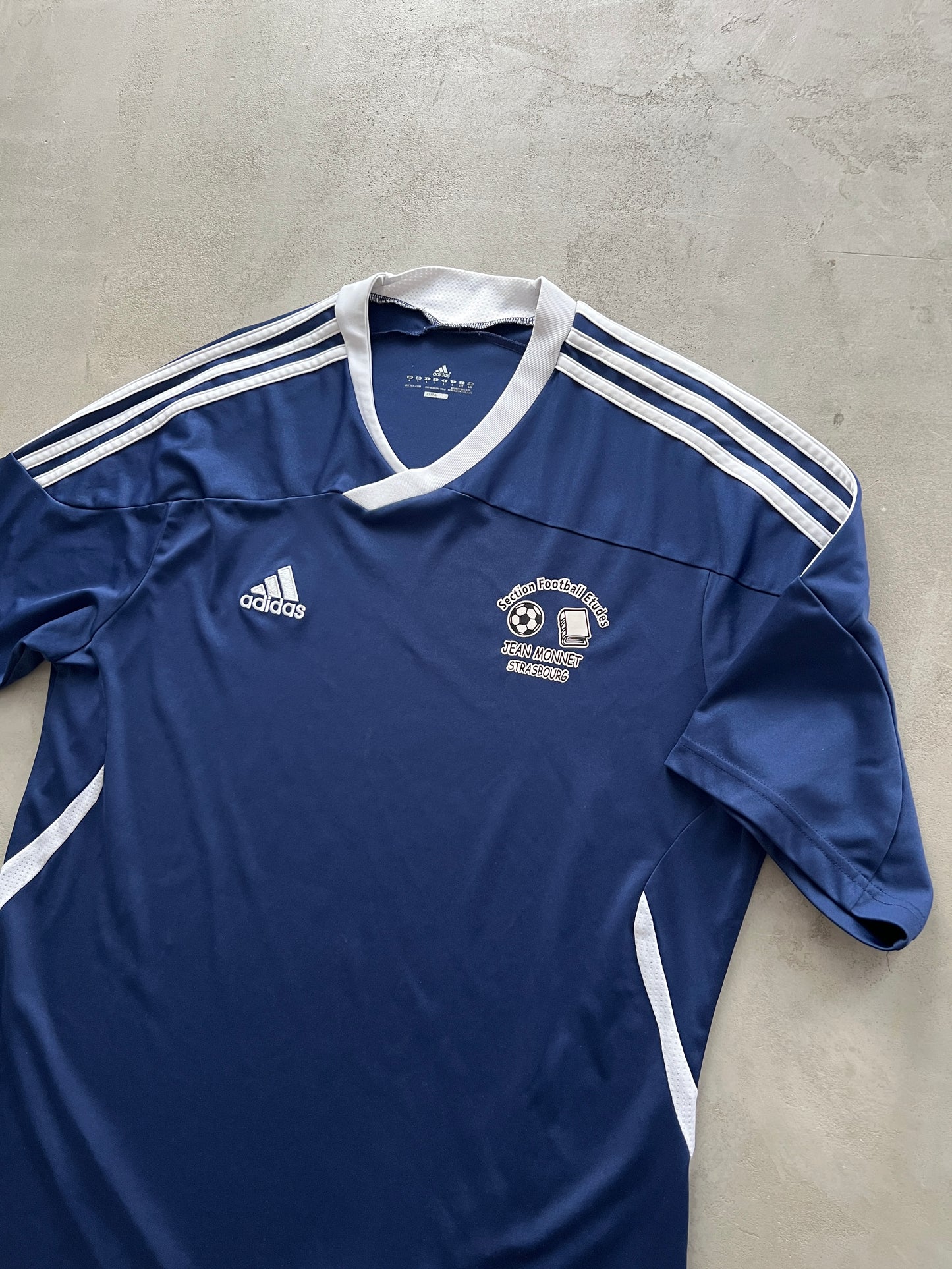 NAVY ADIDAS X SOCCER SCHOOL JERSEY - L