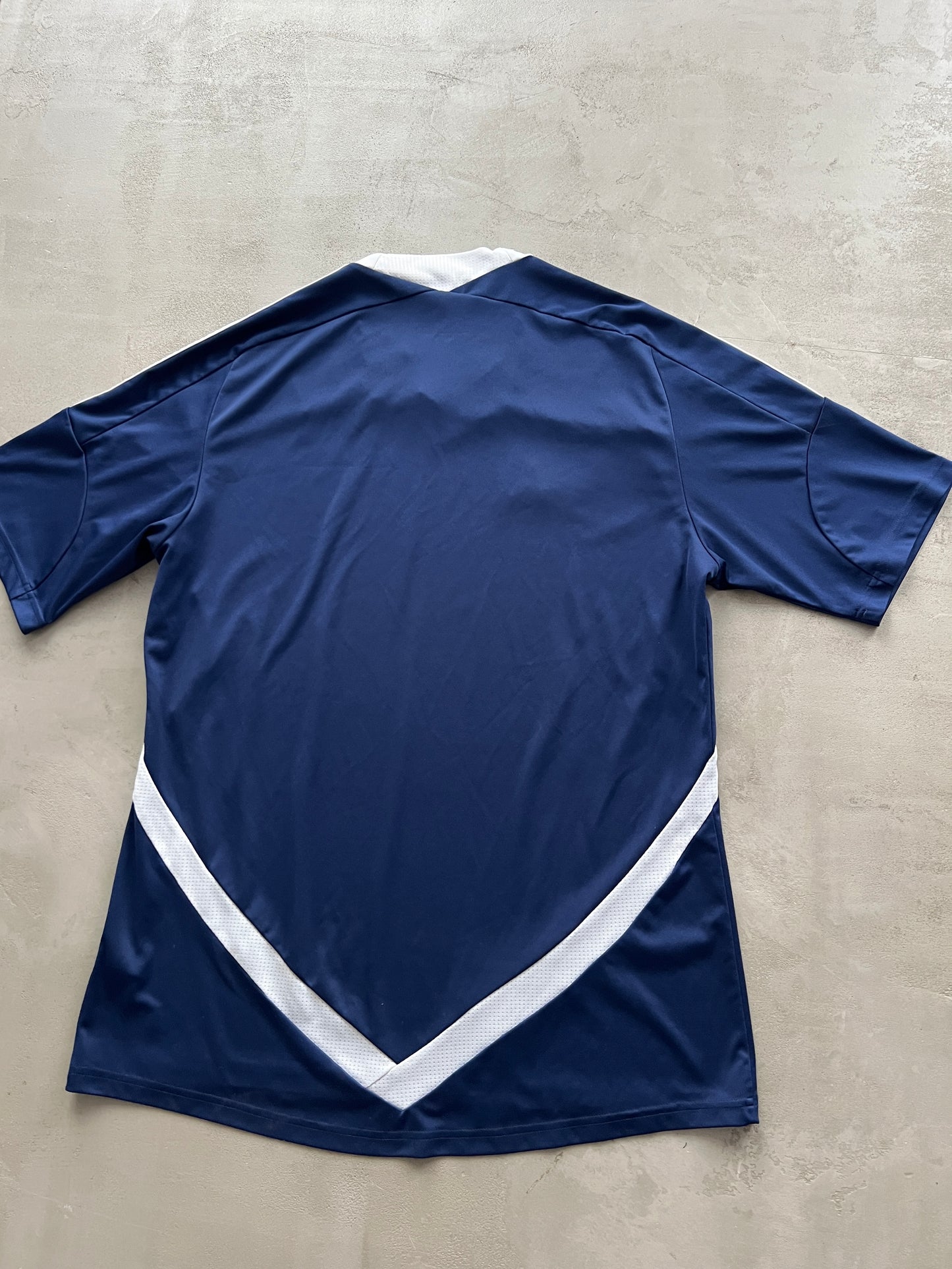 NAVY ADIDAS X SOCCER SCHOOL JERSEY - L