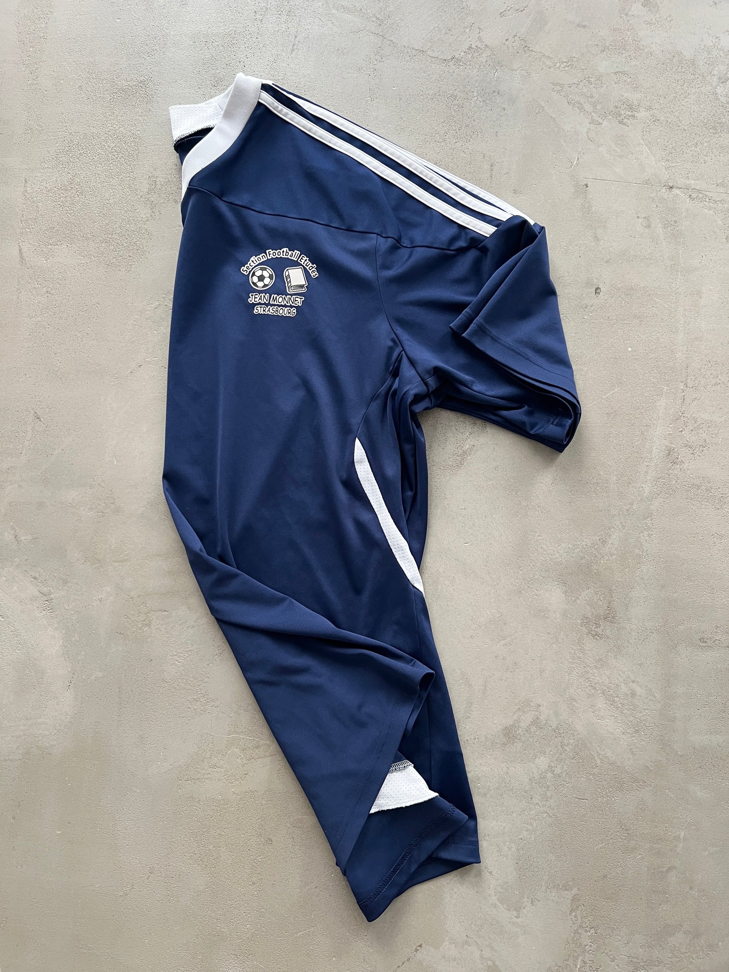 NAVY ADIDAS X SOCCER SCHOOL JERSEY - L