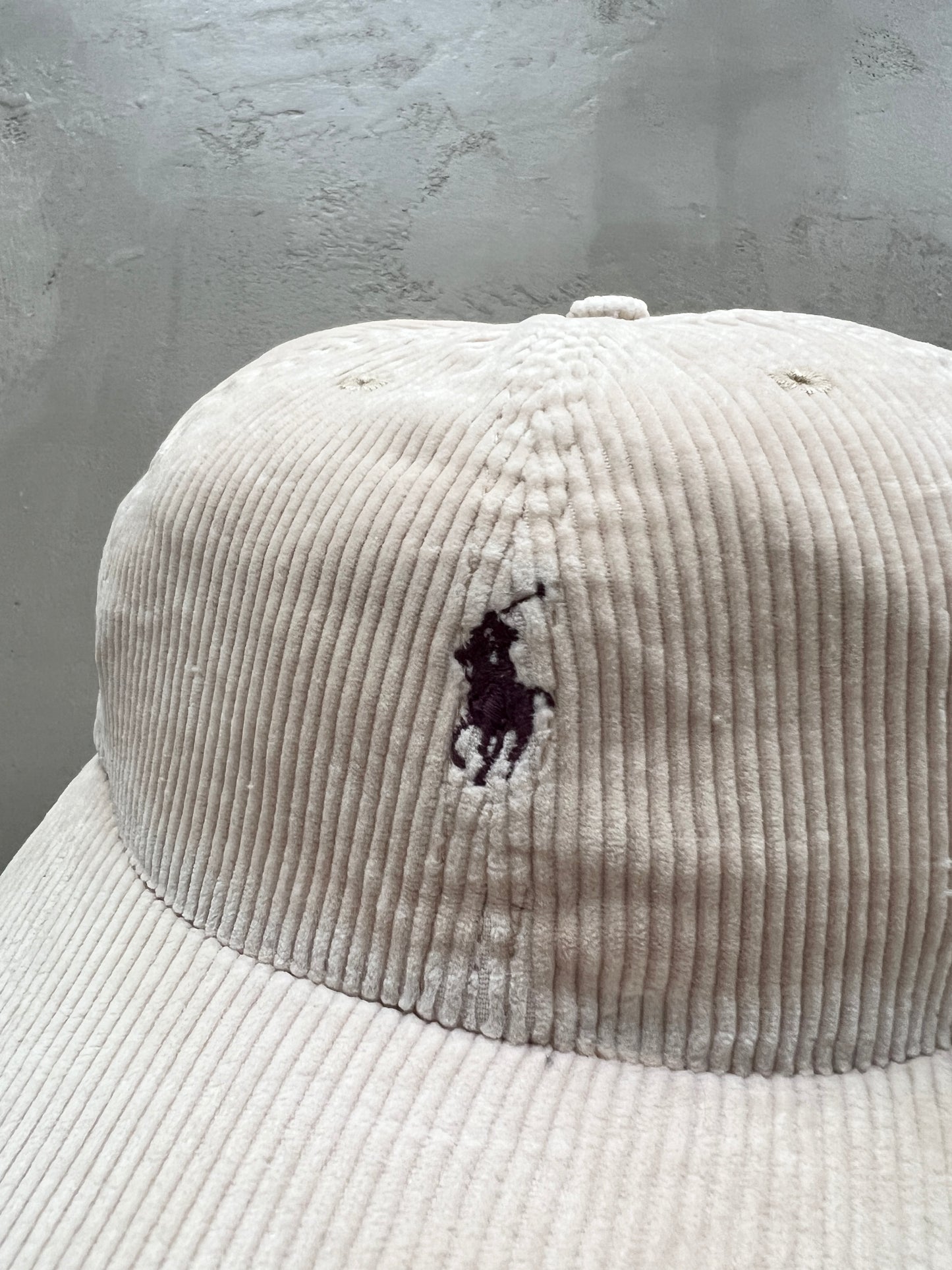 LIGHT BEIGE RALPH LAUREN CAP - 1990S