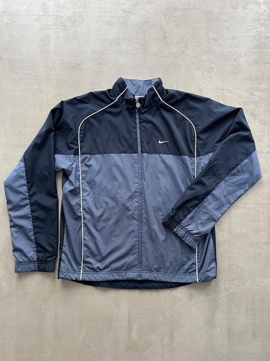 NAVY NIKE TRACK JACKET - 2000S - M