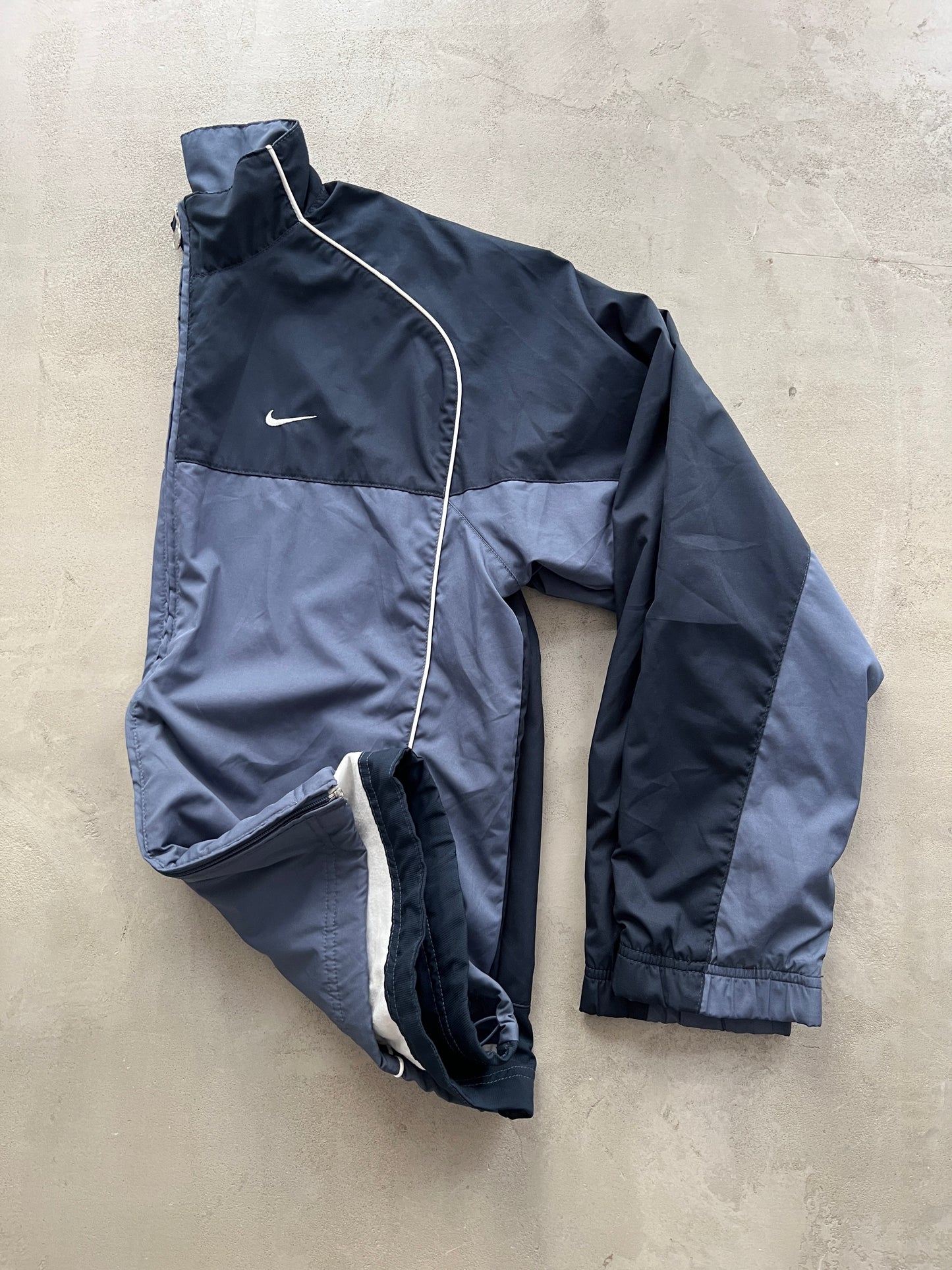 NAVY NIKE TRACK JACKET - 2000S - M