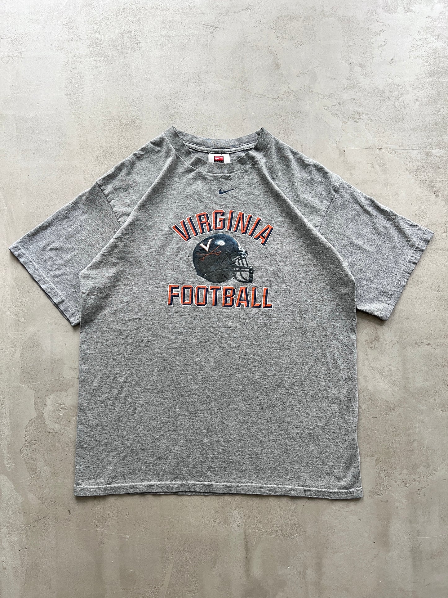 GREY NIKE FOOTBALL TEE - 1990S - XL