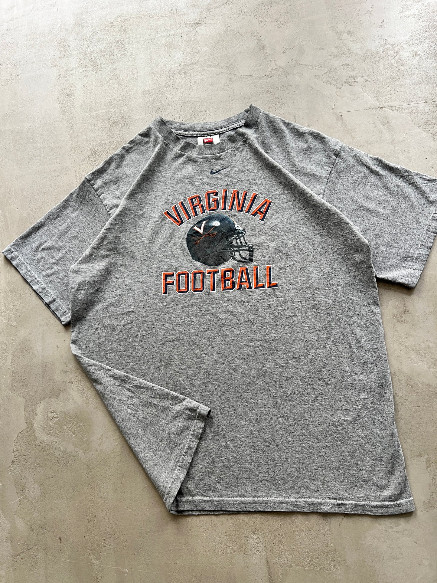 GREY NIKE FOOTBALL TEE - 1990S - XL