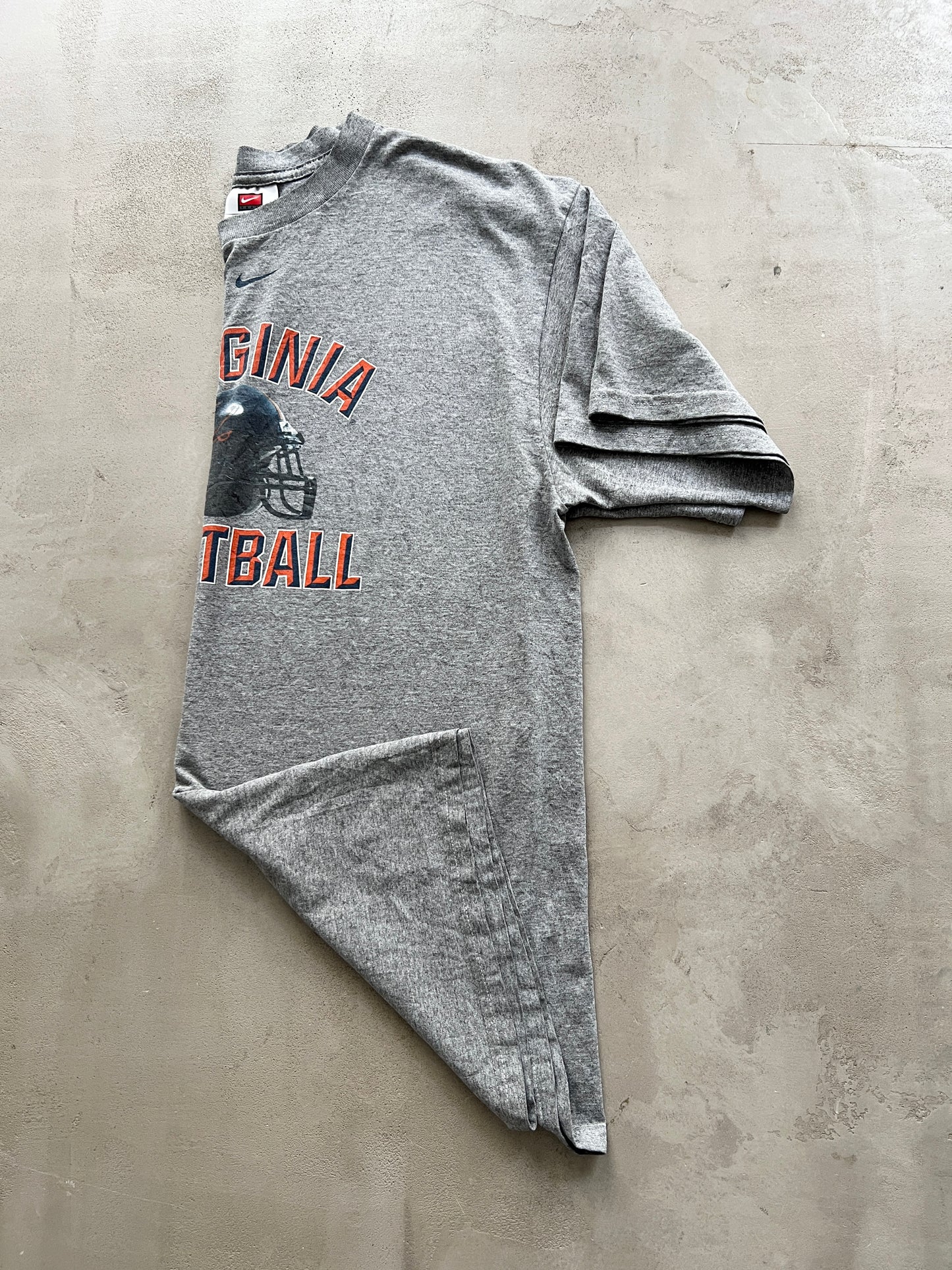 GREY NIKE FOOTBALL TEE - 1990S - XL