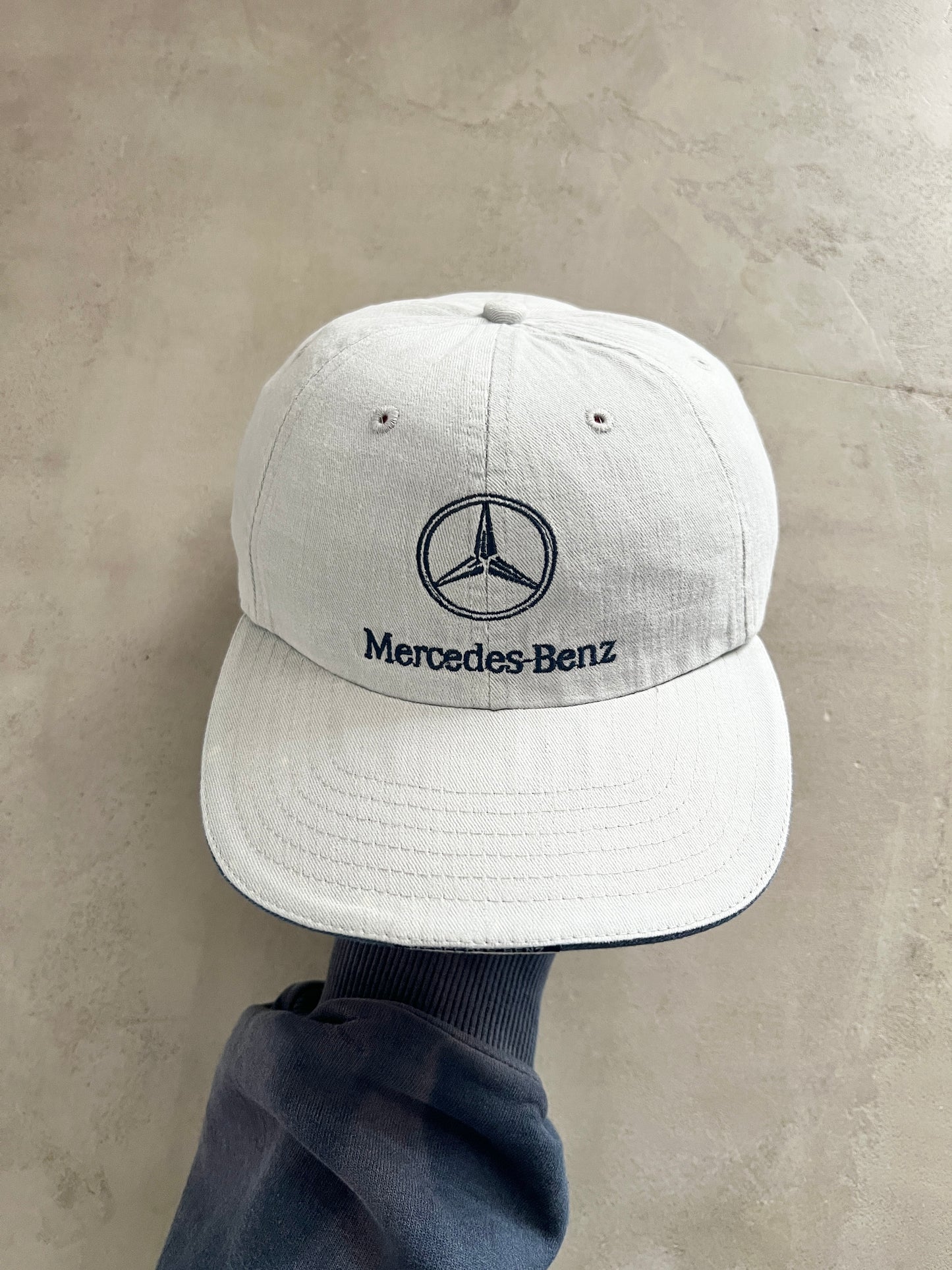 GREY MERCEDES BENZ CAP - 1990S